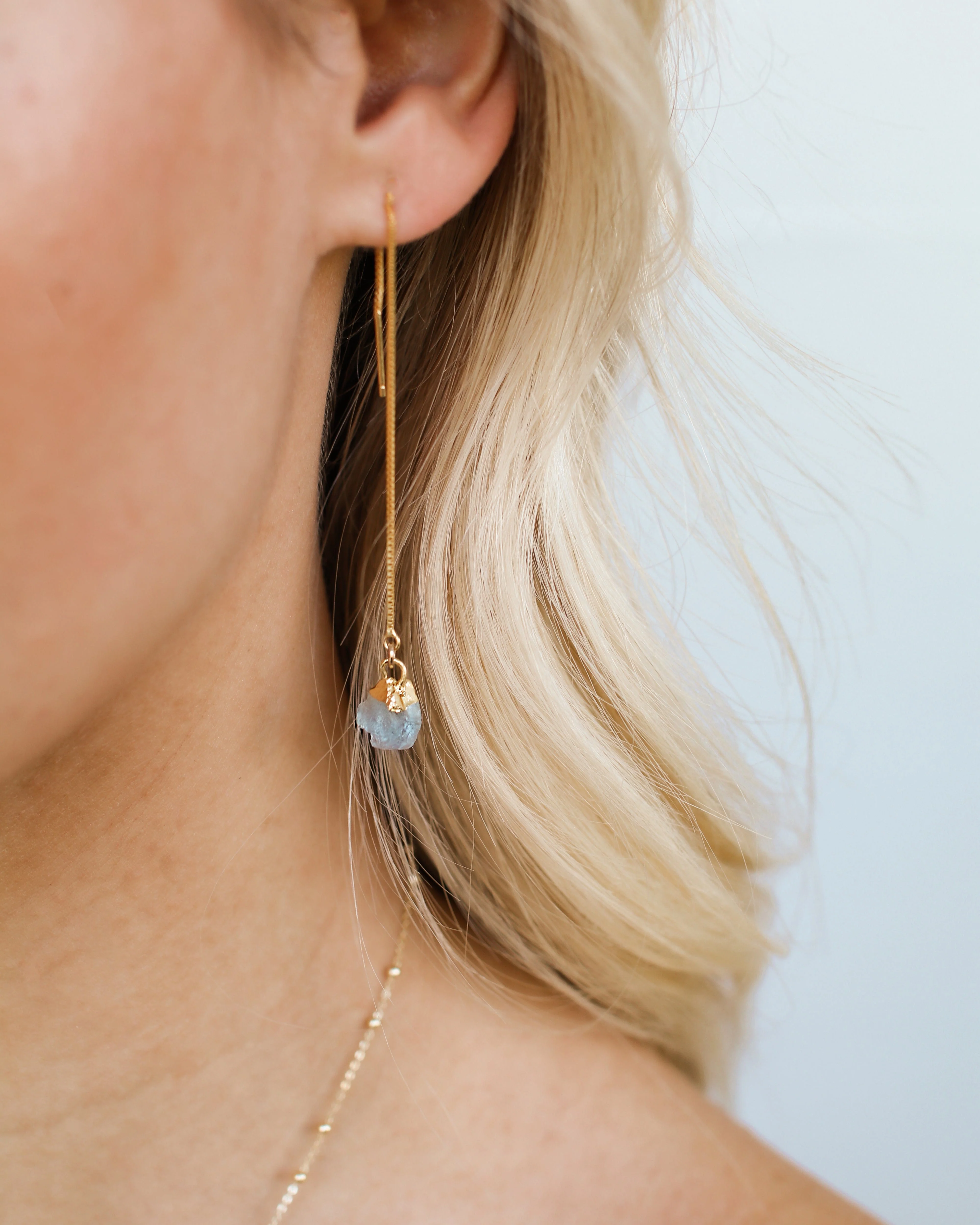 March Birthstone | Aquamarine Earrings - Image 7