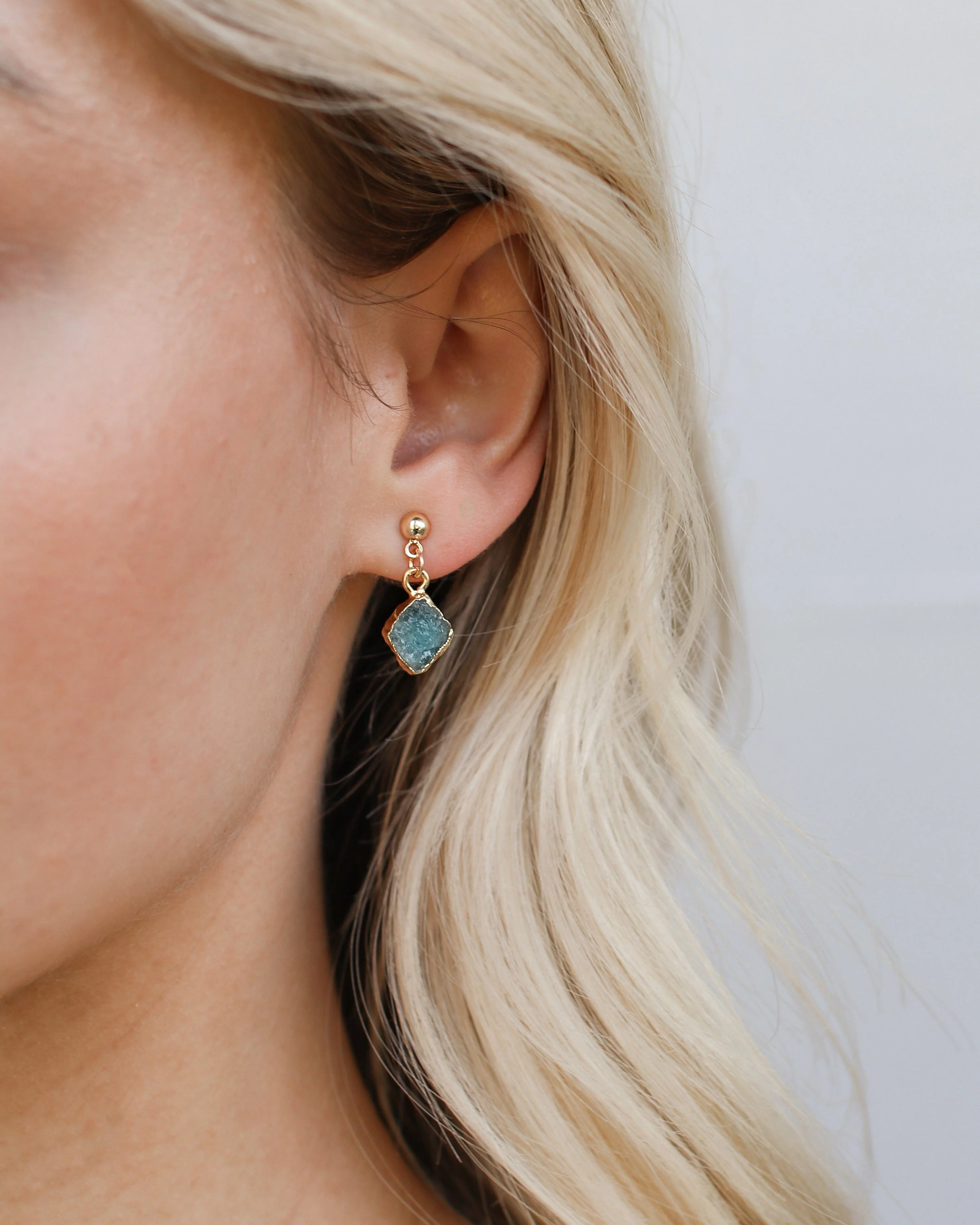 March Birthstone | Aquamarine Earrings - Image 8