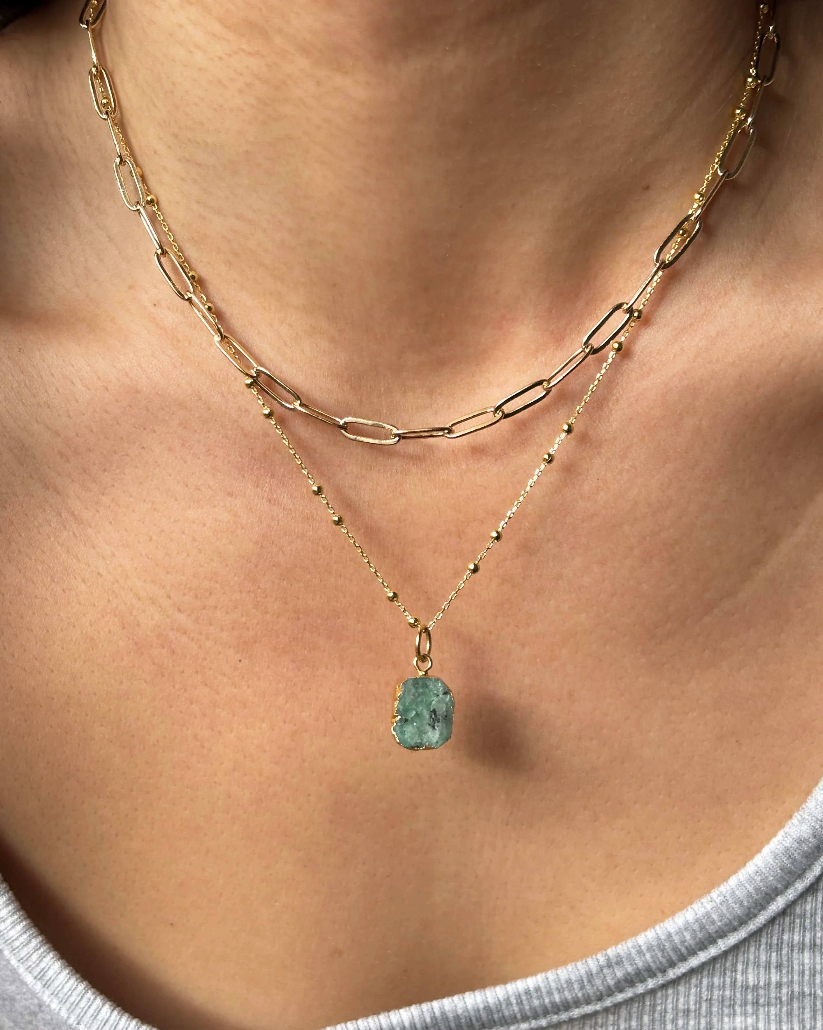 May Birthstone | Emerald Necklace - Image 2