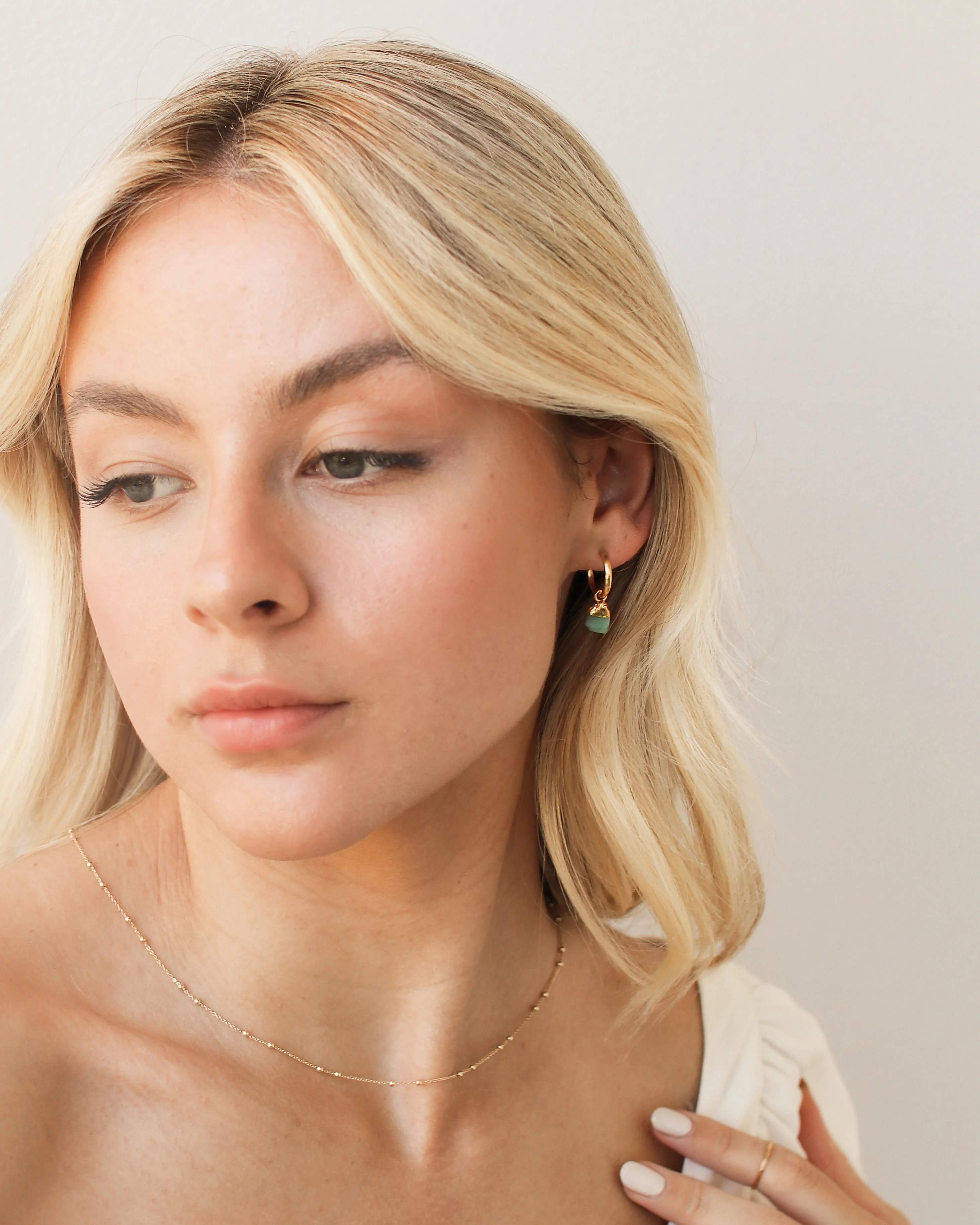 May Birthstone | Emerald Earrings - Image 3