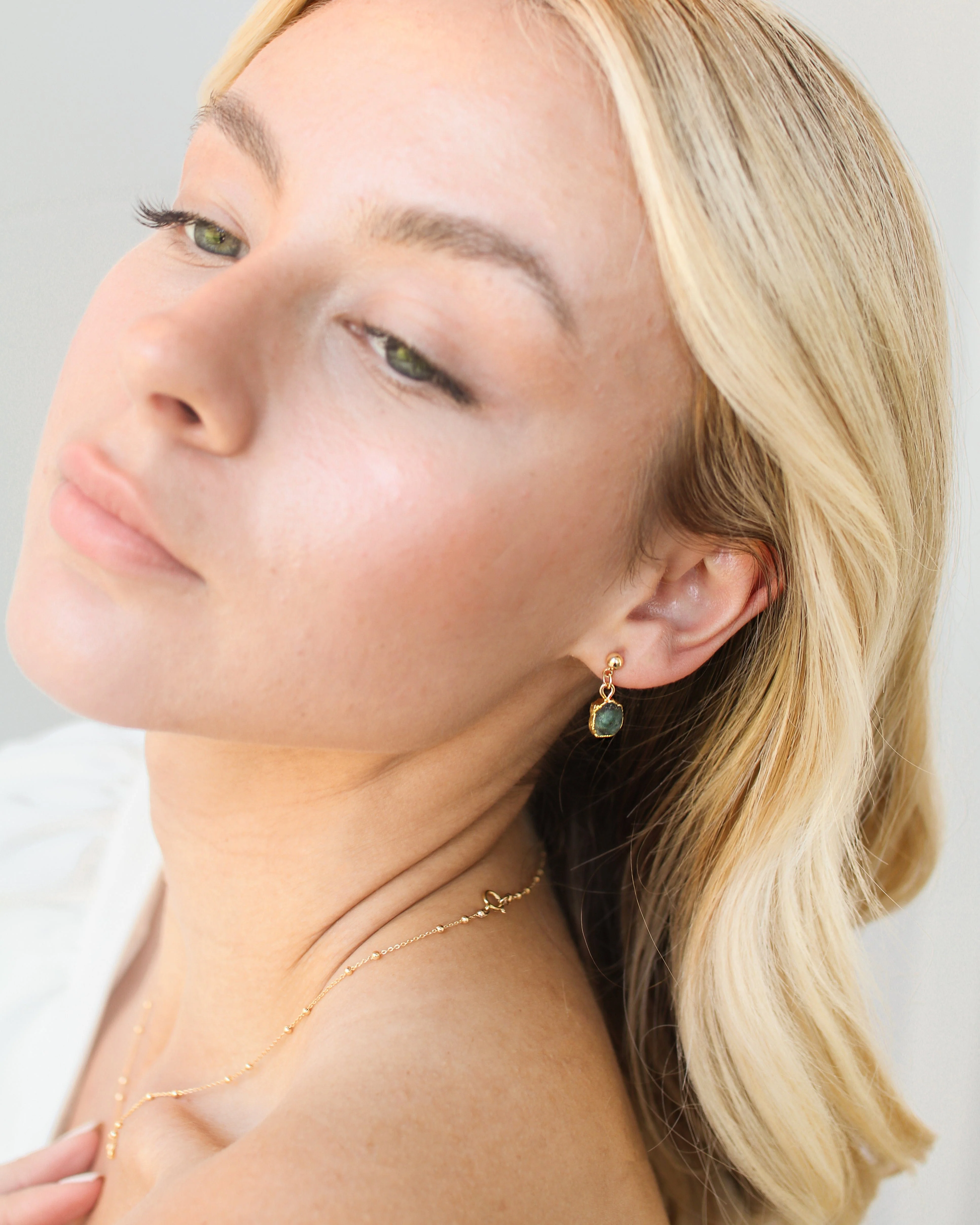 May Birthstone | Emerald Earrings - Image 8