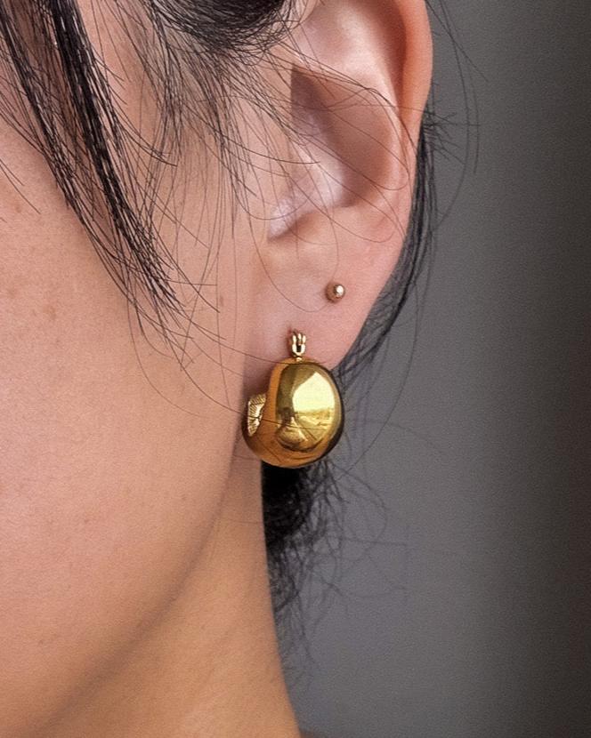 Medium Dome Earrings - Image 2