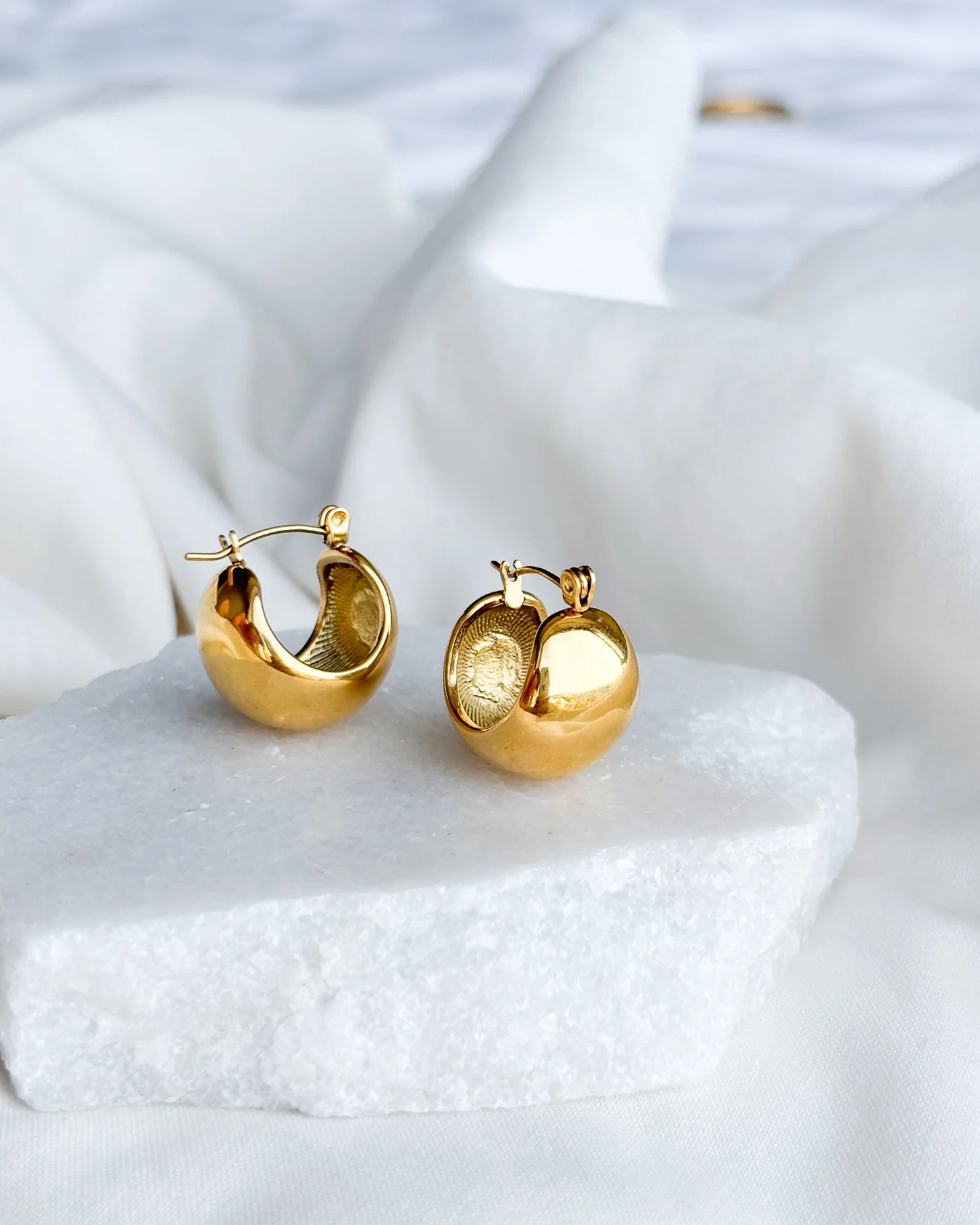 Medium Dome Earrings - Image 7