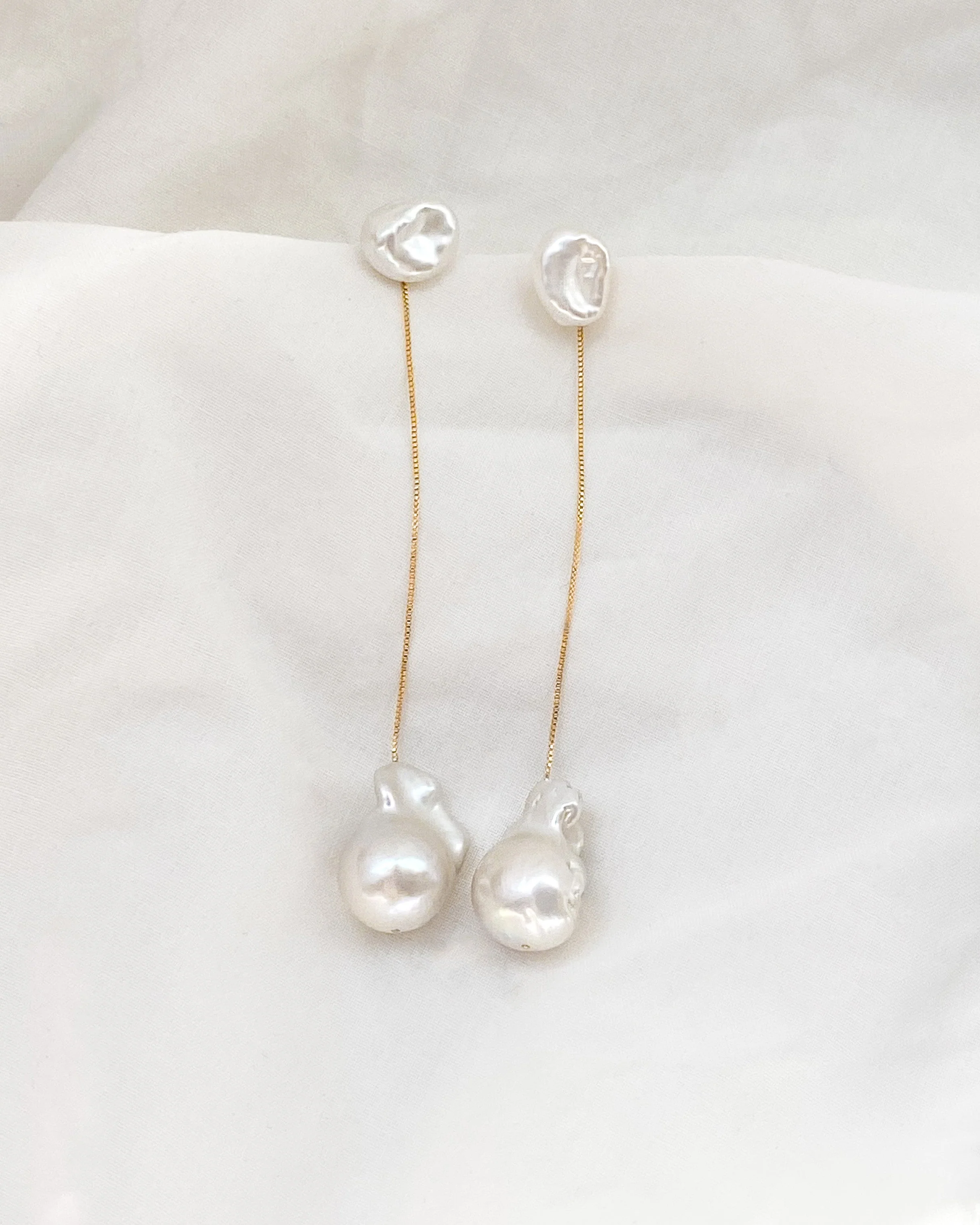 Menaka I Grande Pearl Earrings - Image 4