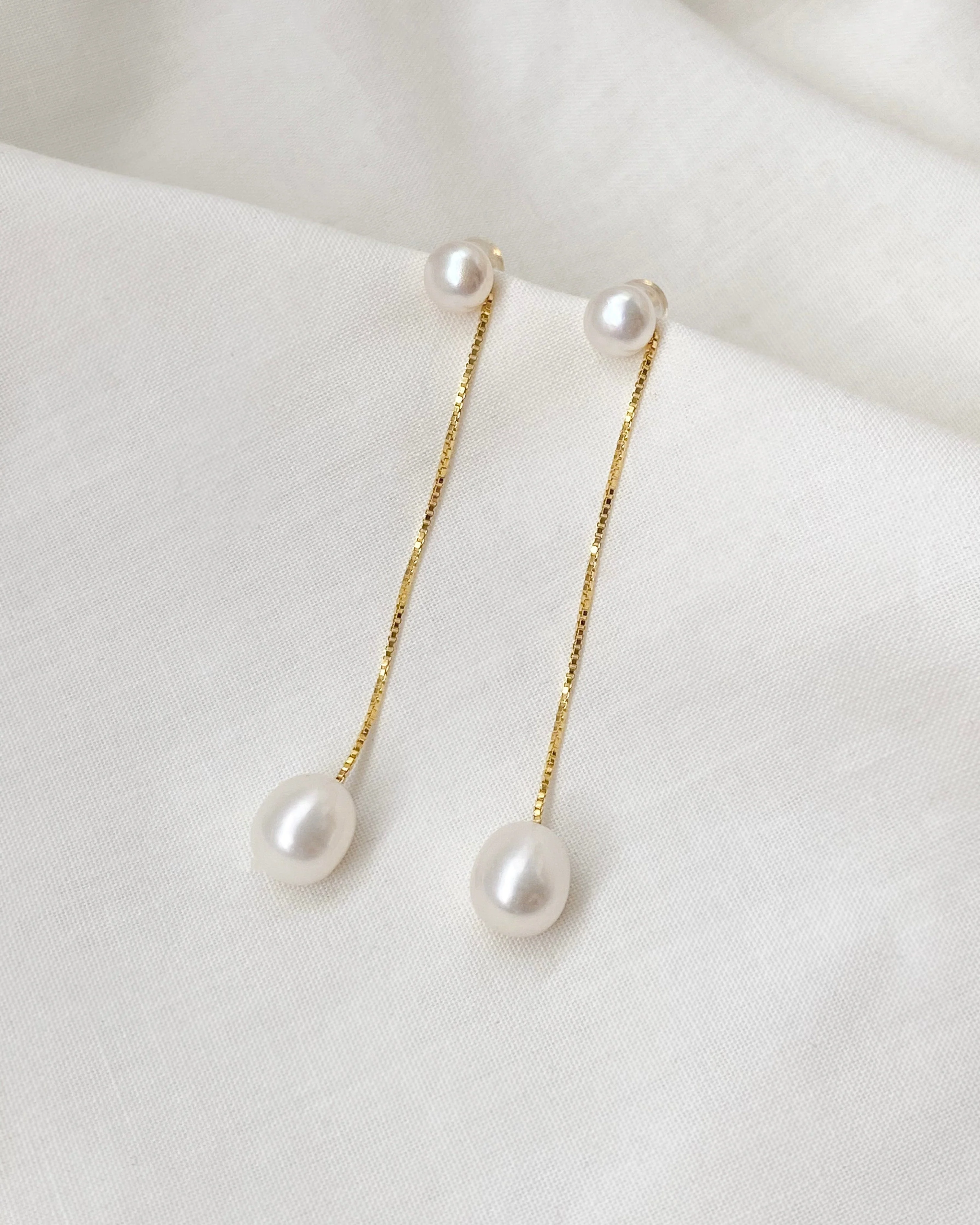 Menaka II Pearl Earrings - Image 2