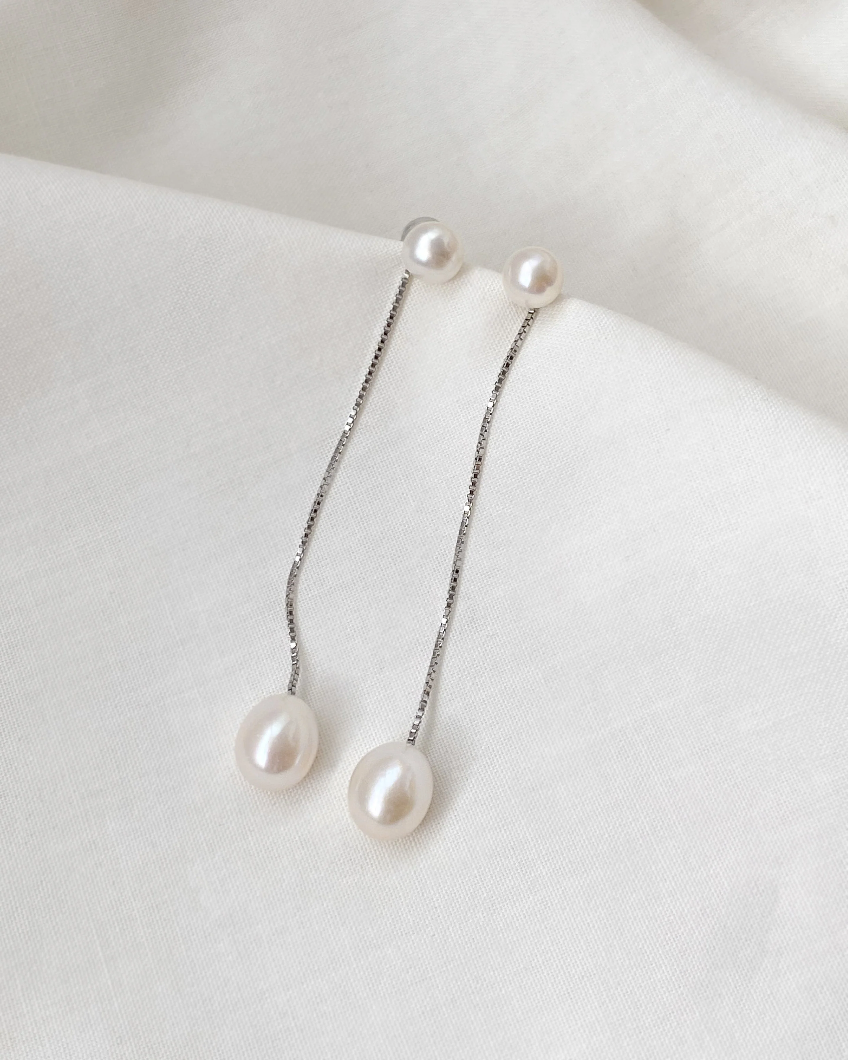 Menaka II Pearl Earrings - Image 3