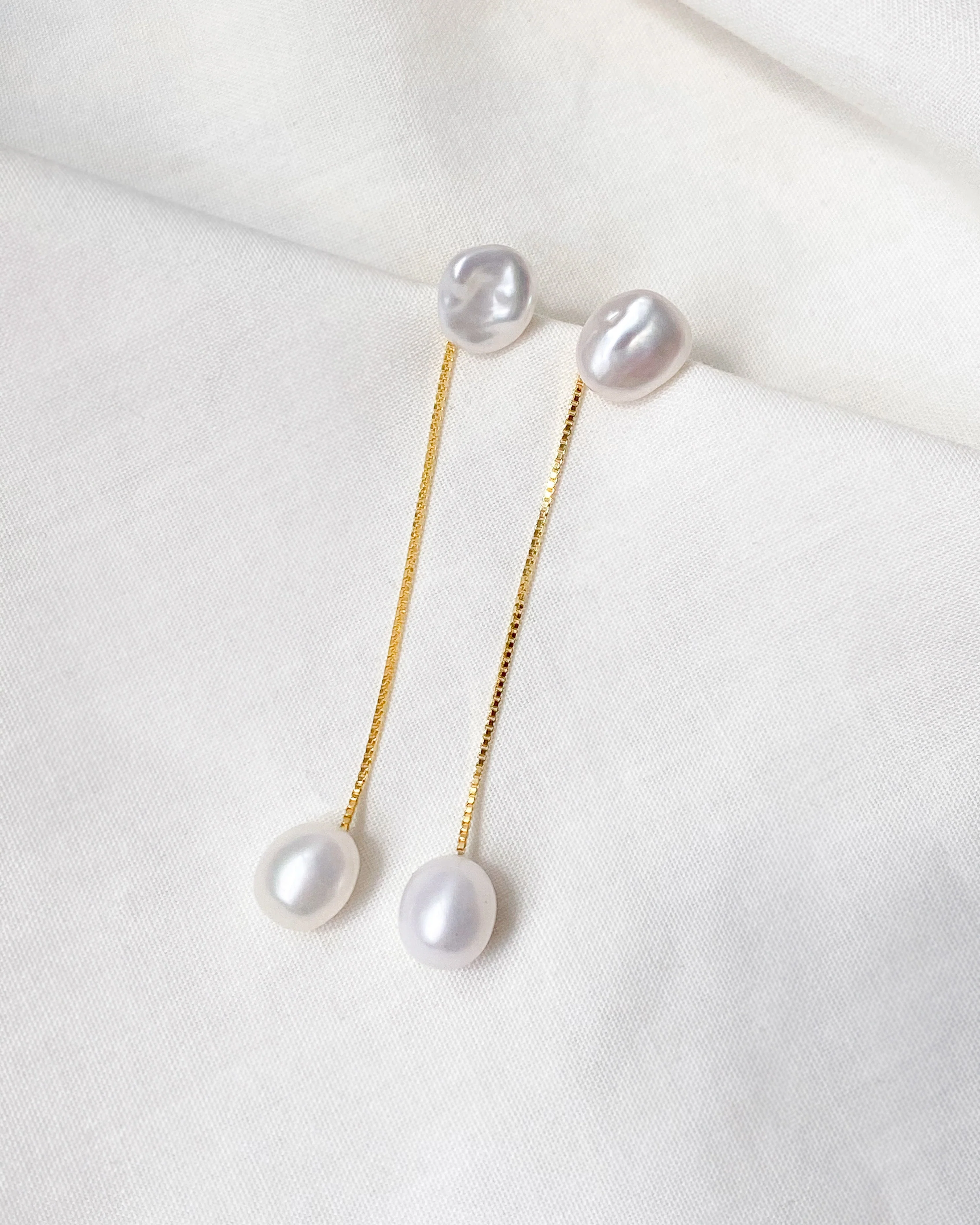 Menaka II Pearl Earrings - Image 5