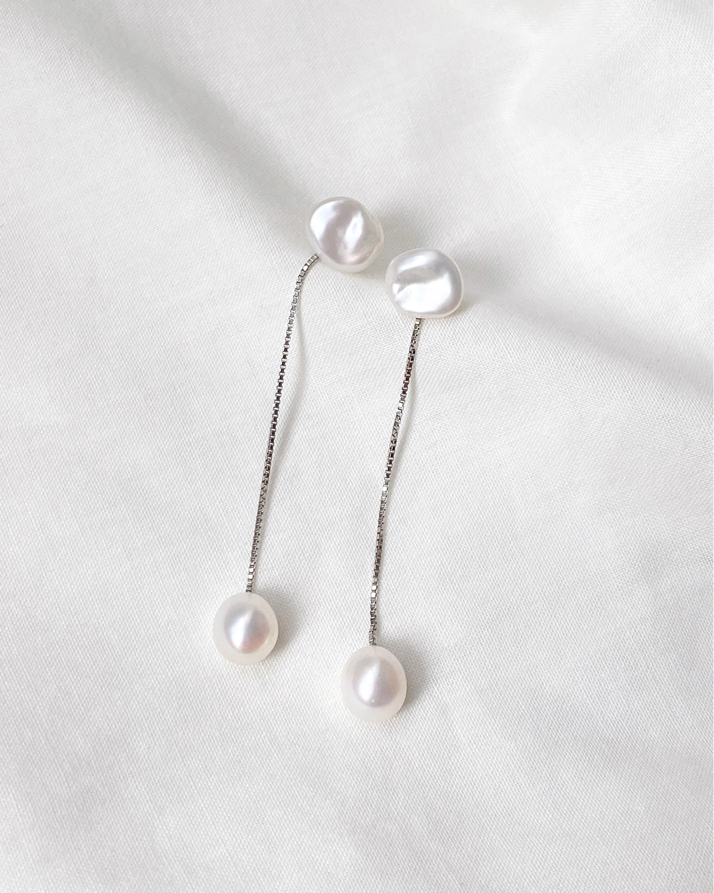 Menaka II Pearl Earrings - Image 6