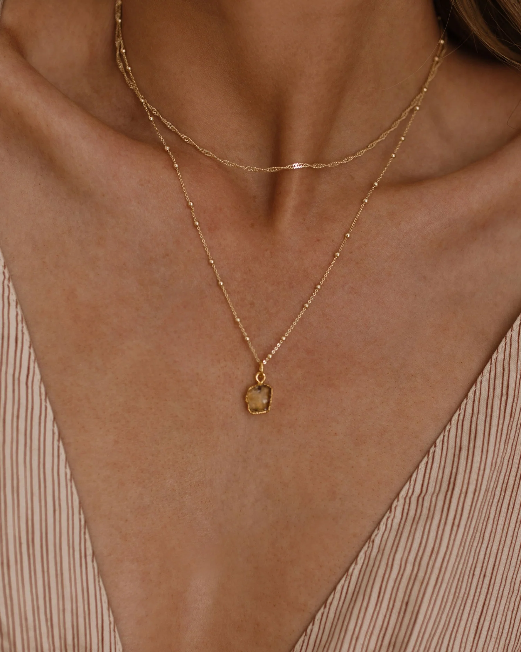 November Birthstone | Citrine Necklace - Image 3