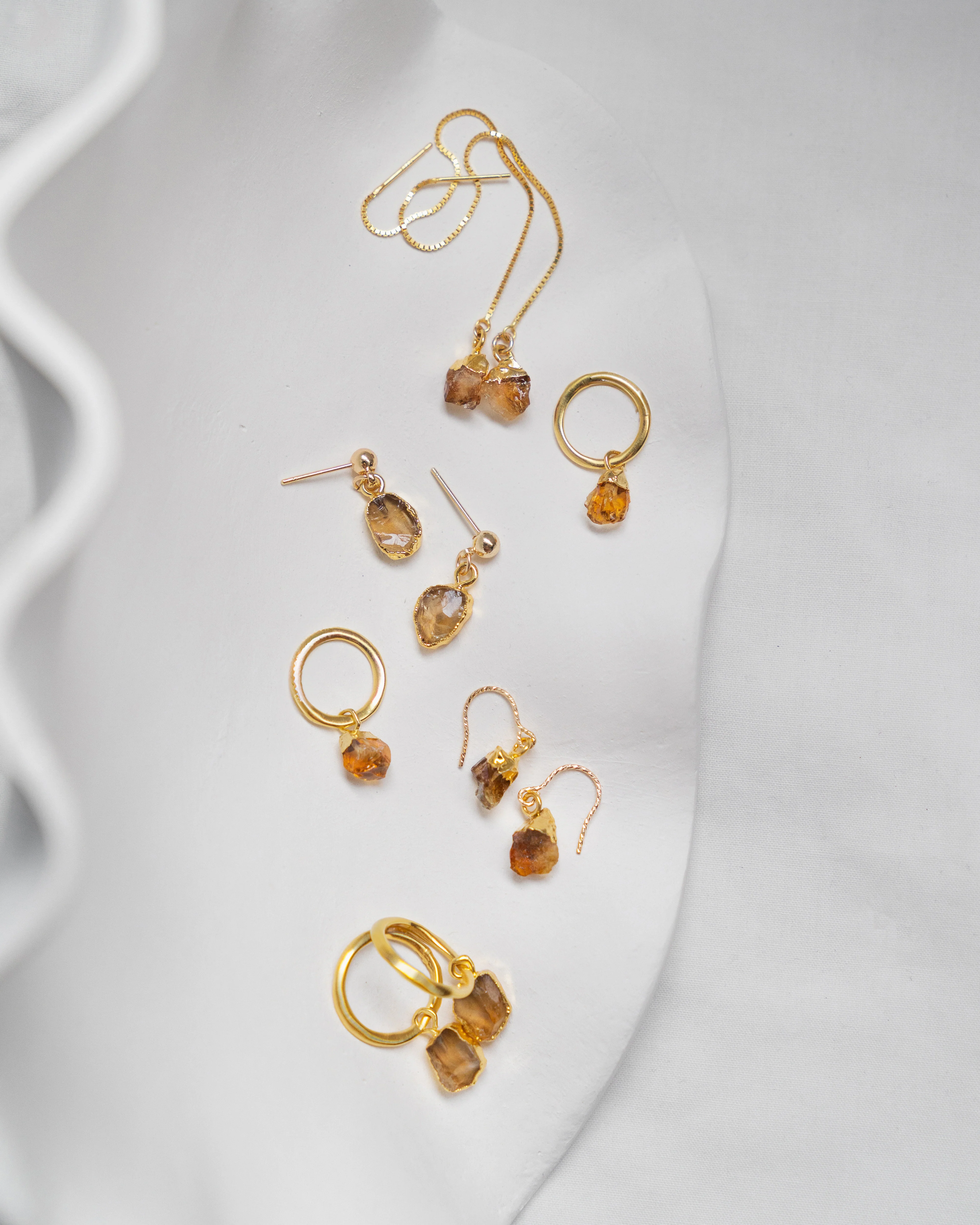 November Birthstone | Citrine Earrings - Image 2