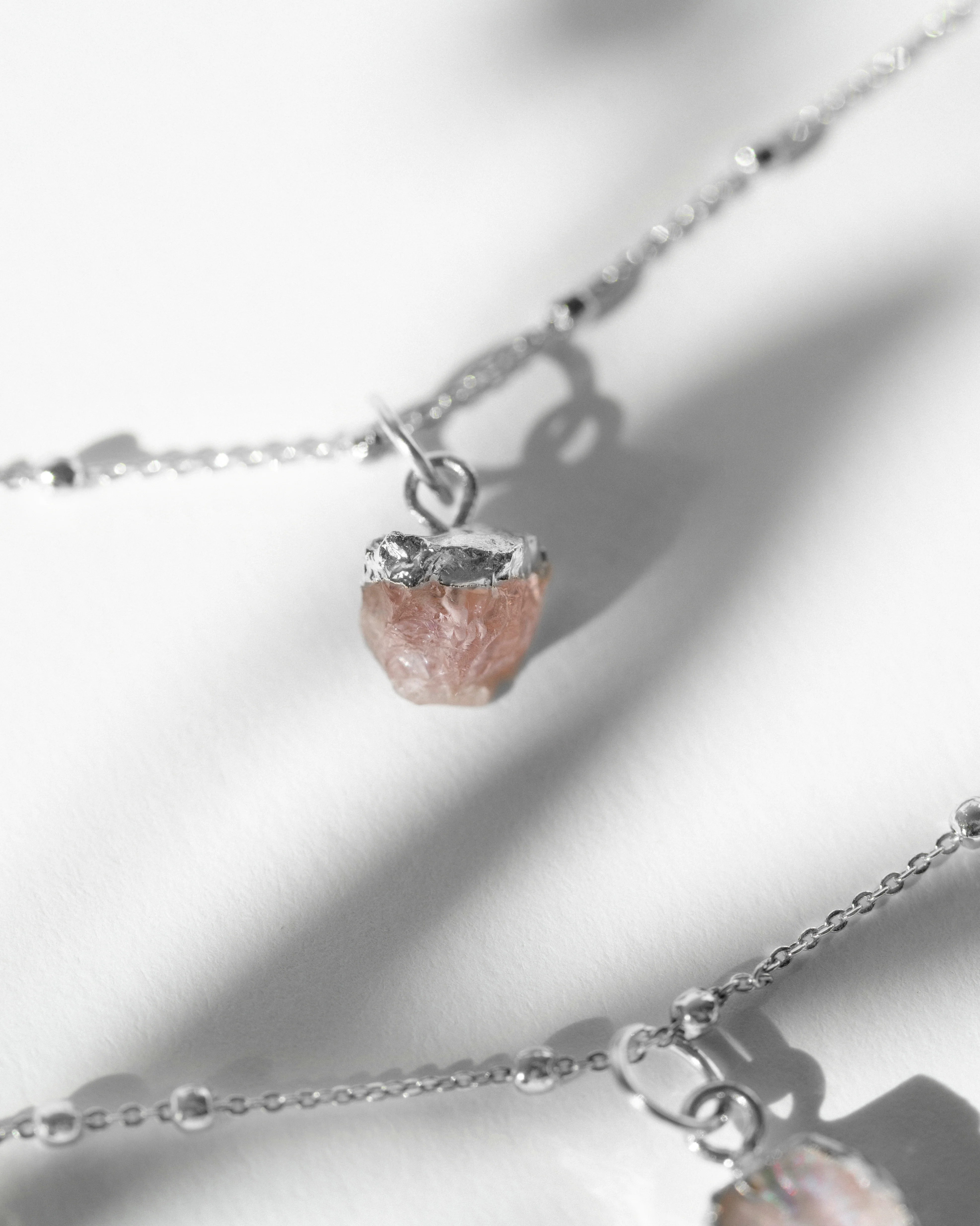October Birthstone | Rose Quartz Necklace - Image 11
