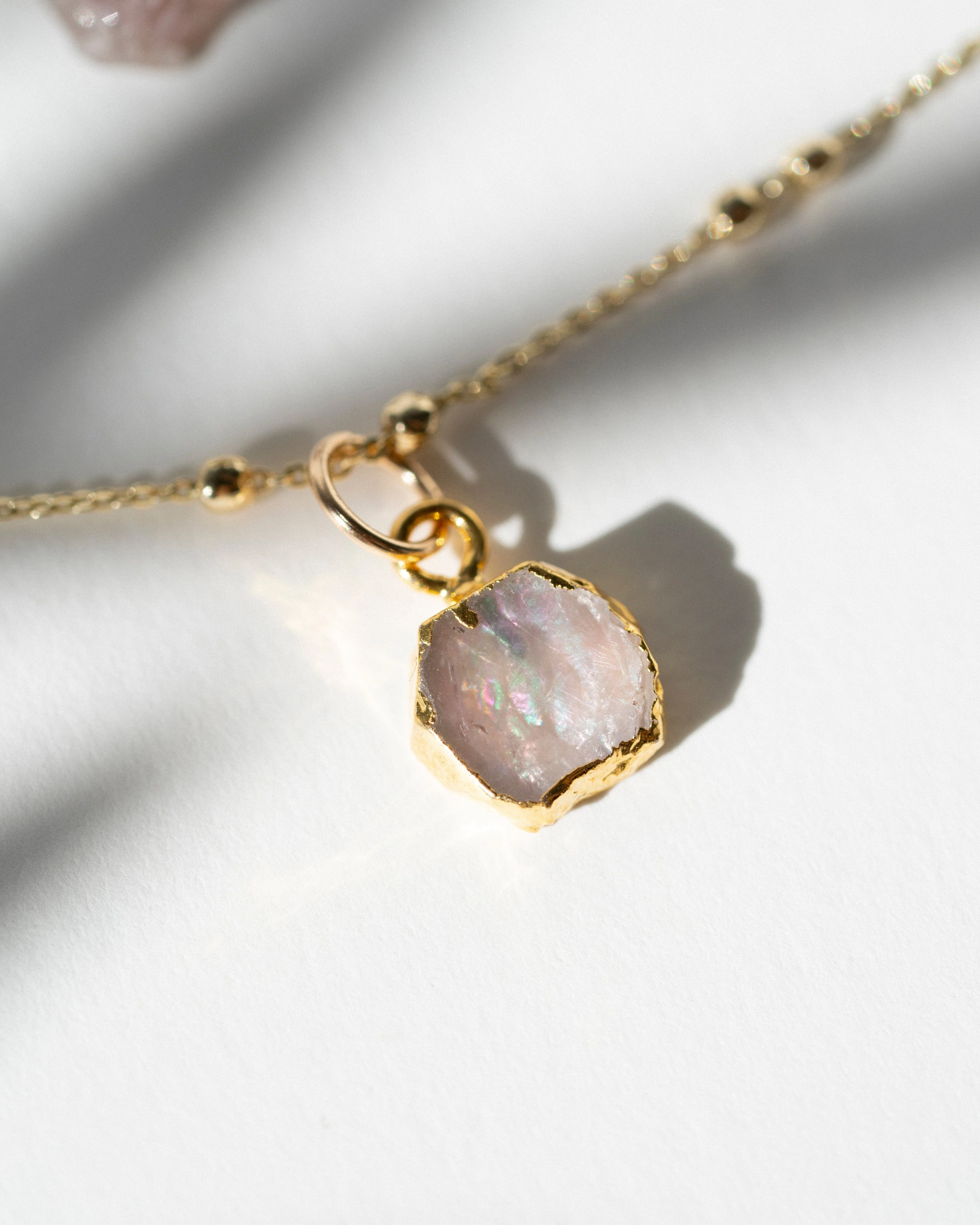 October Birthstone | Rose Quartz Necklace - Image 12