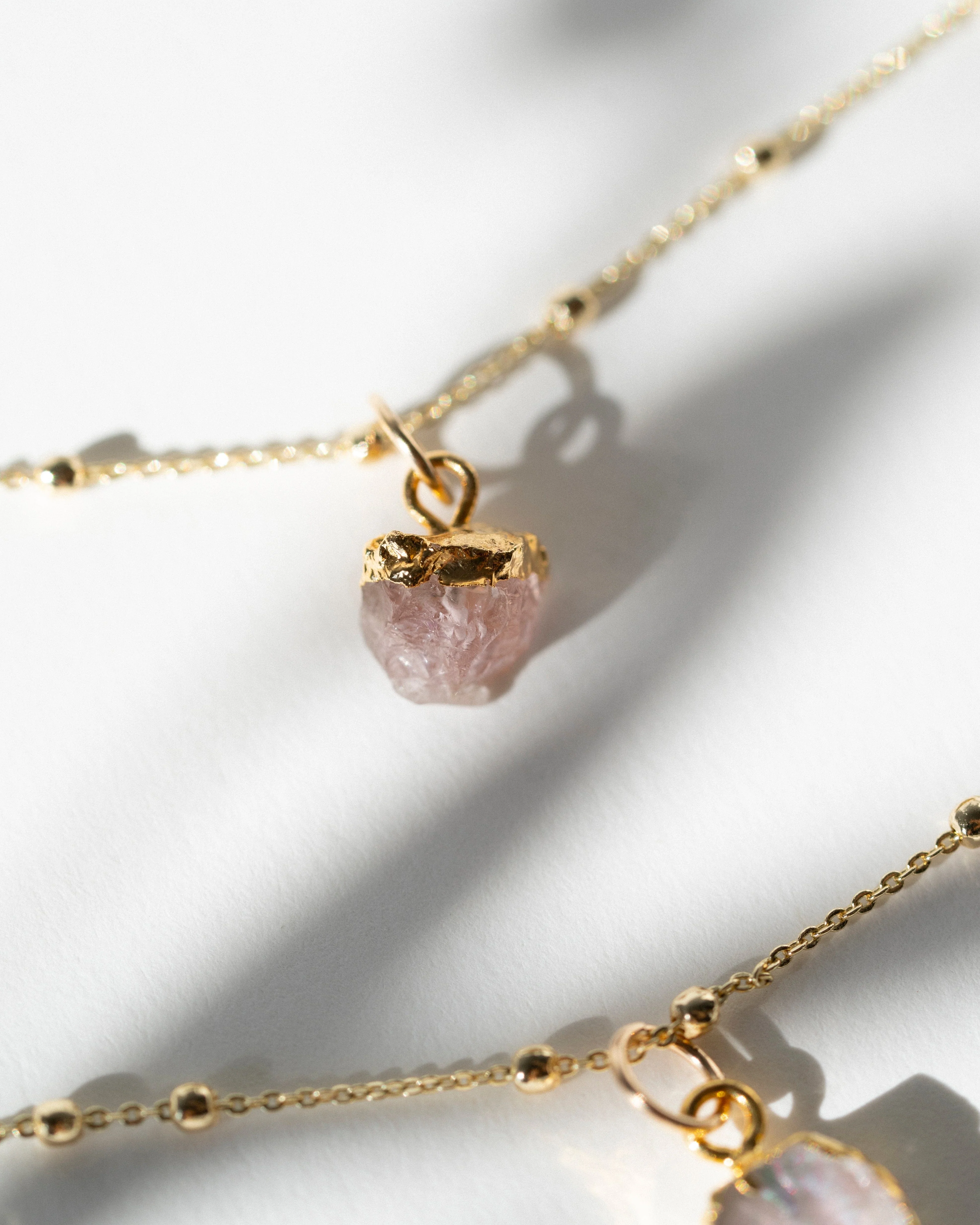 October Birthstone | Rose Quartz Necklace - Image 13