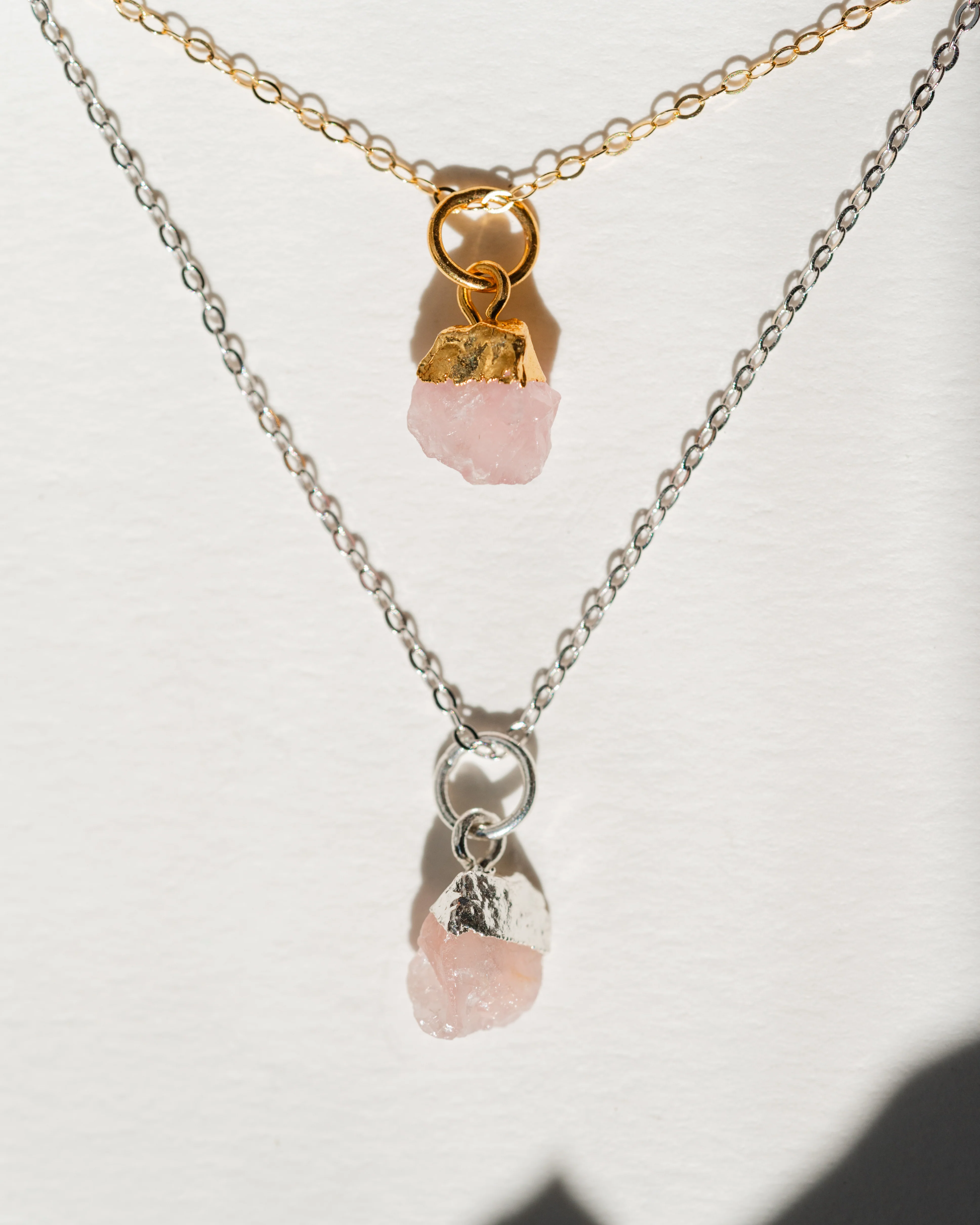 October Birthstone | Rose Quartz Necklace - Image 4