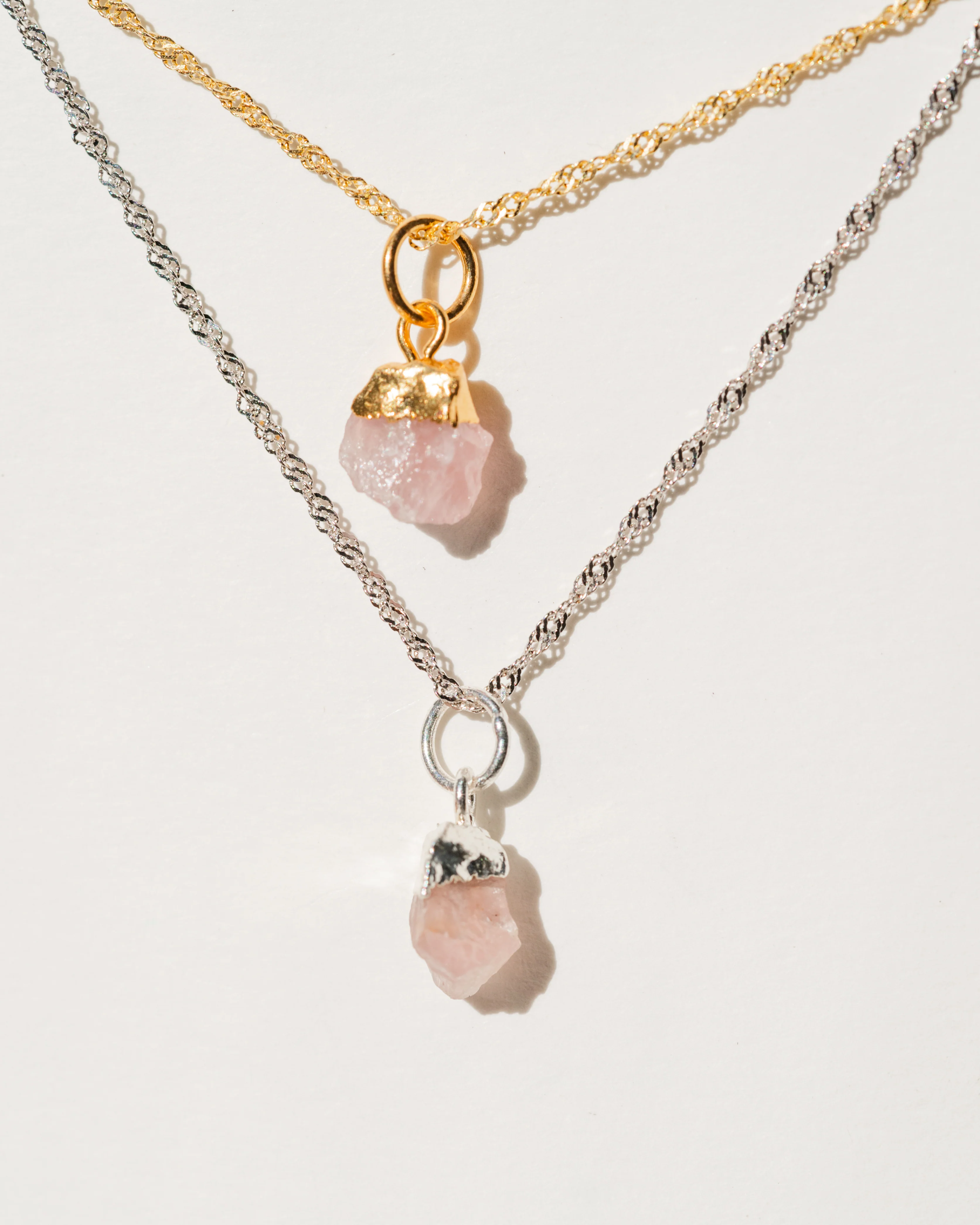 October Birthstone | Rose Quartz Necklace - Image 5