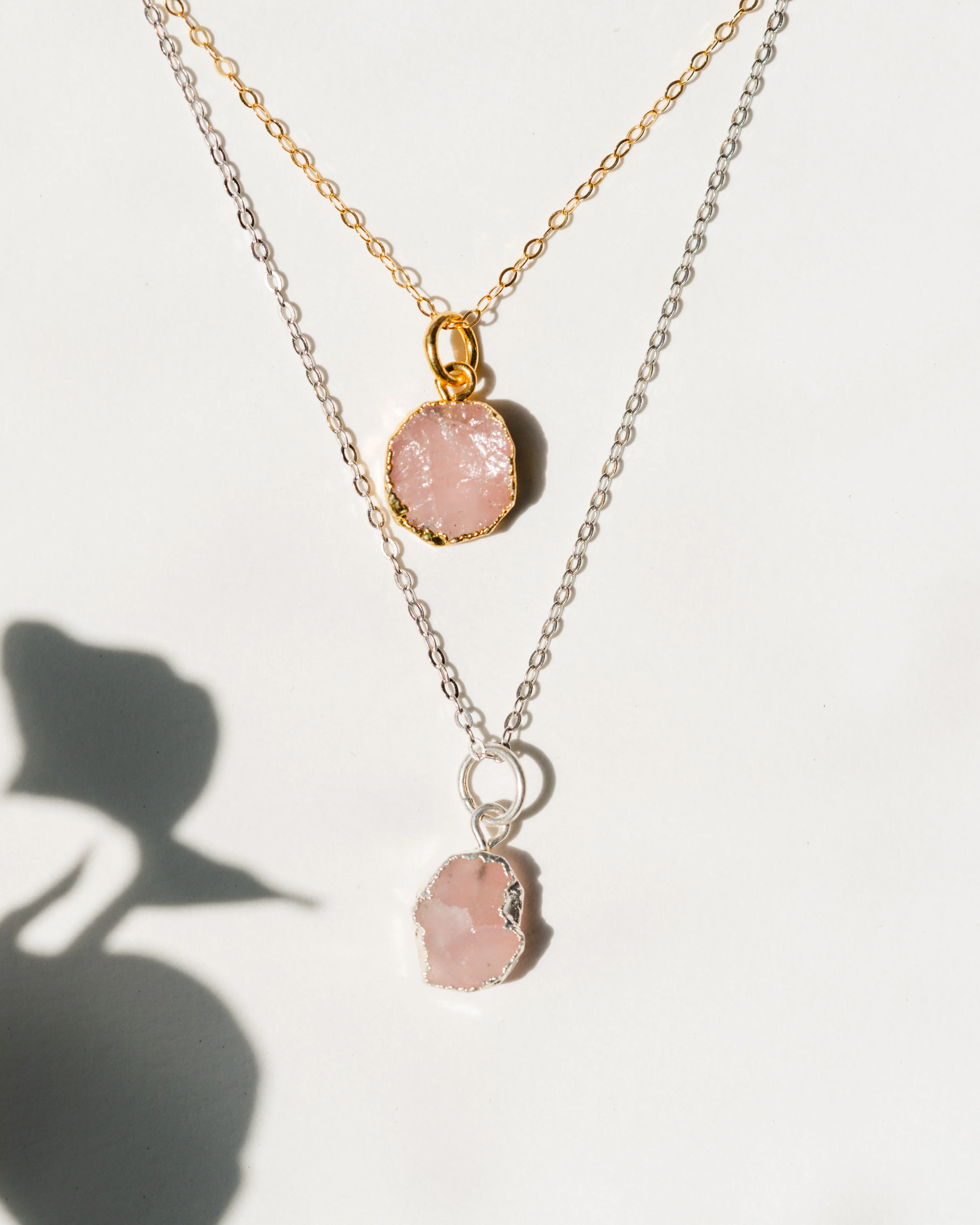 October Birthstone | Rose Quartz Necklace - Image 6