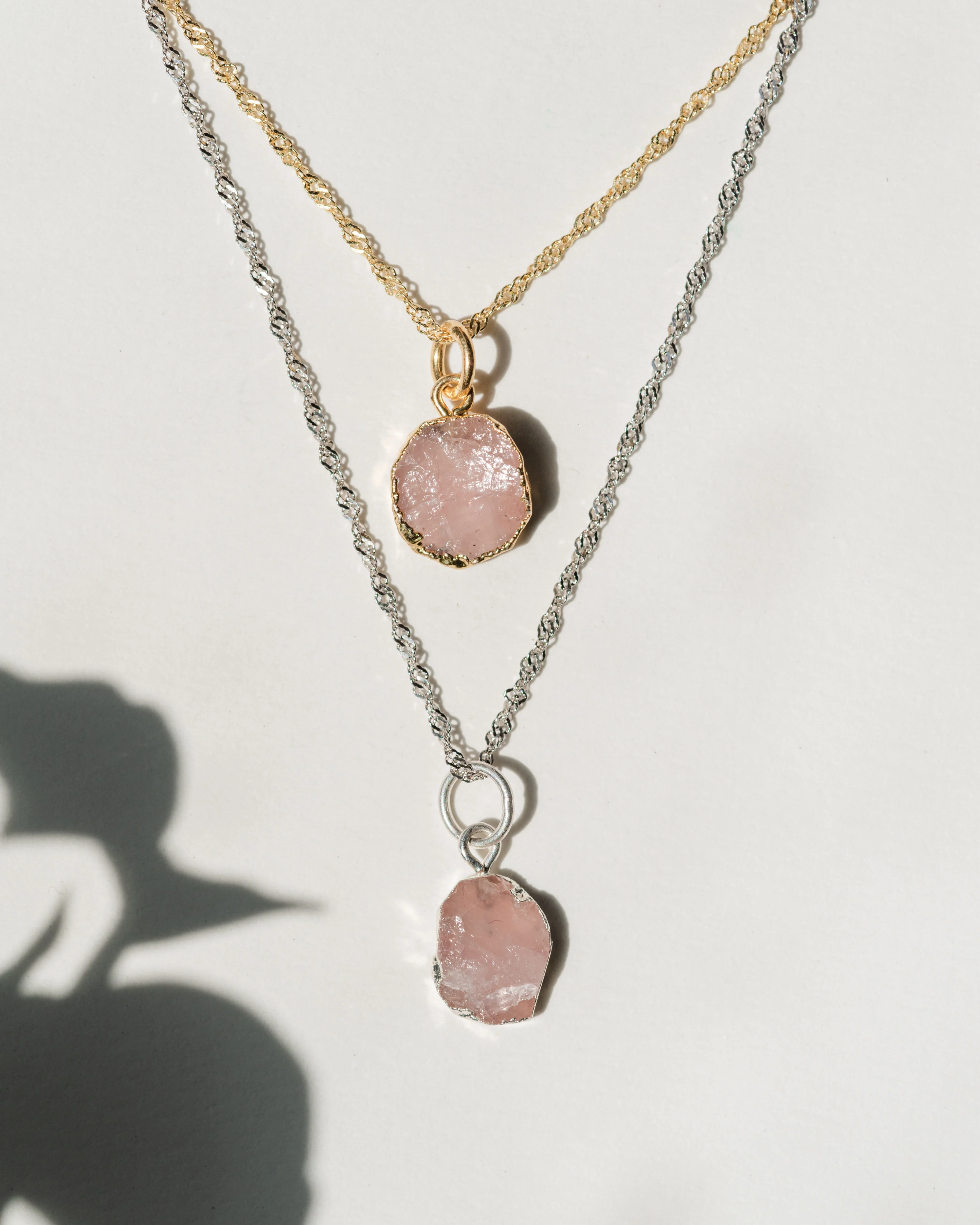 October Birthstone | Rose Quartz Necklace - Image 7