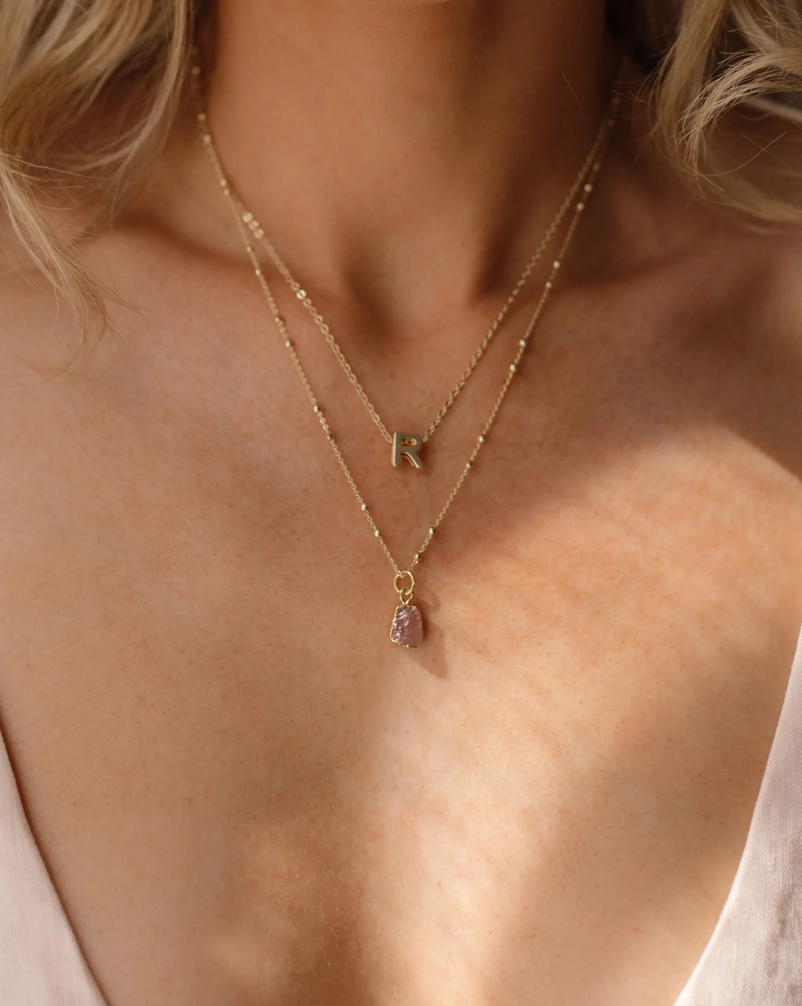 October Birthstone | Rose Quartz Necklace - Image 8