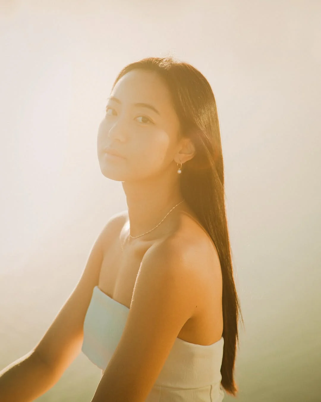 Rei Pearl Hoops - Image 3