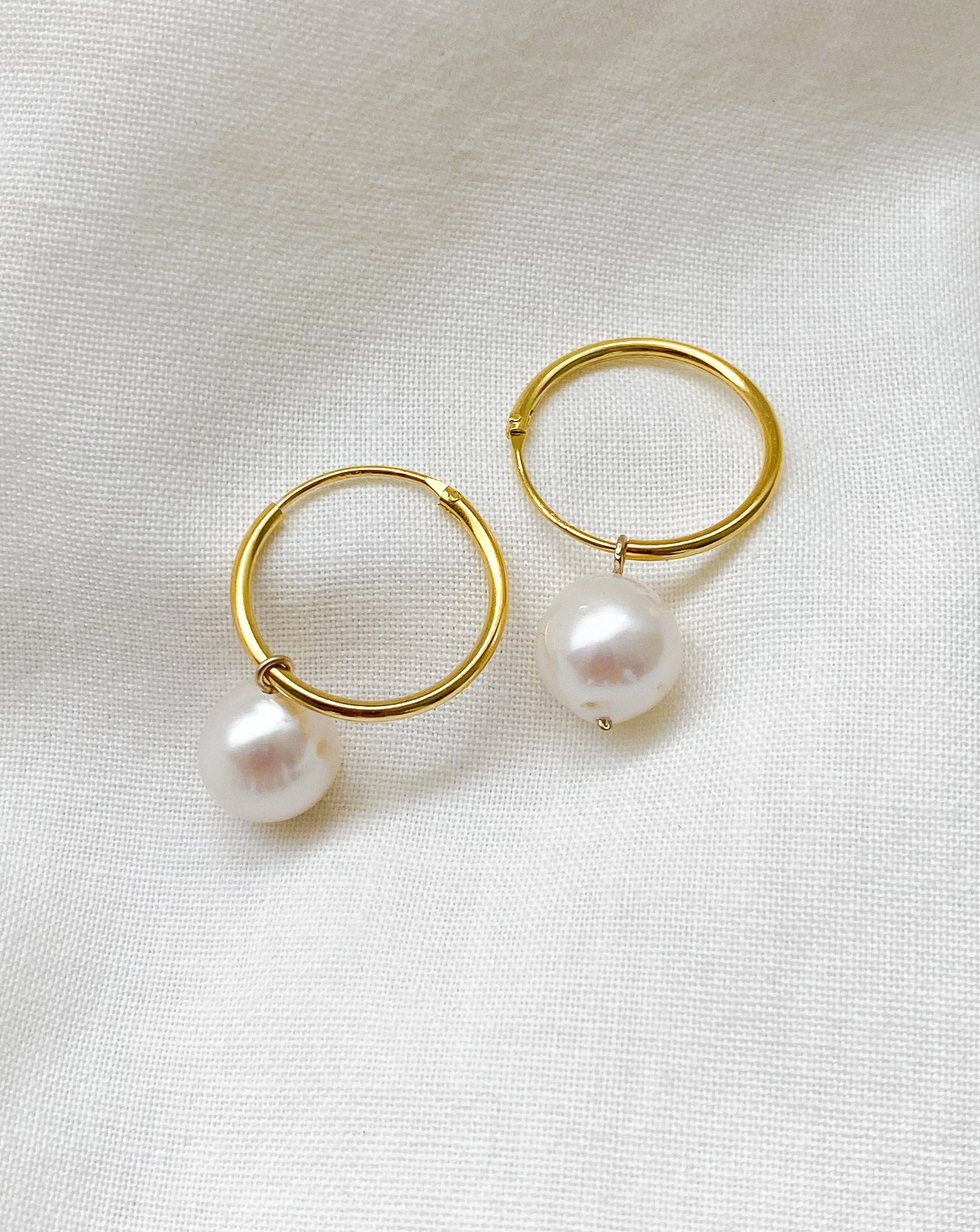 Rei Pearl Hoops - Image 5