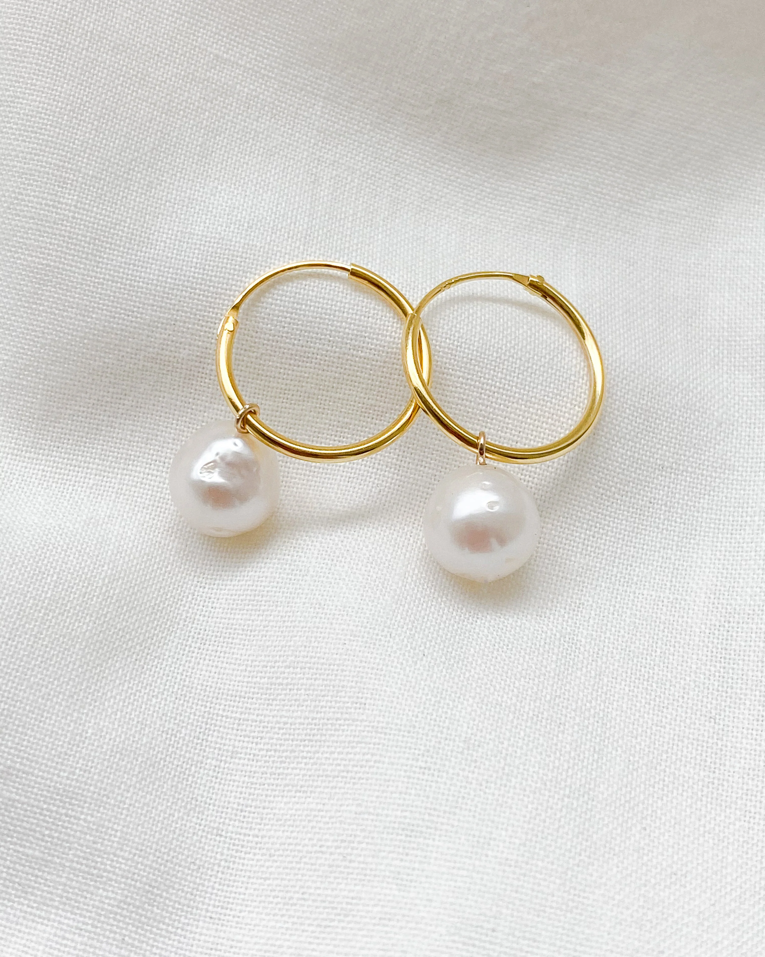 Rei Pearl Hoops - Image 6