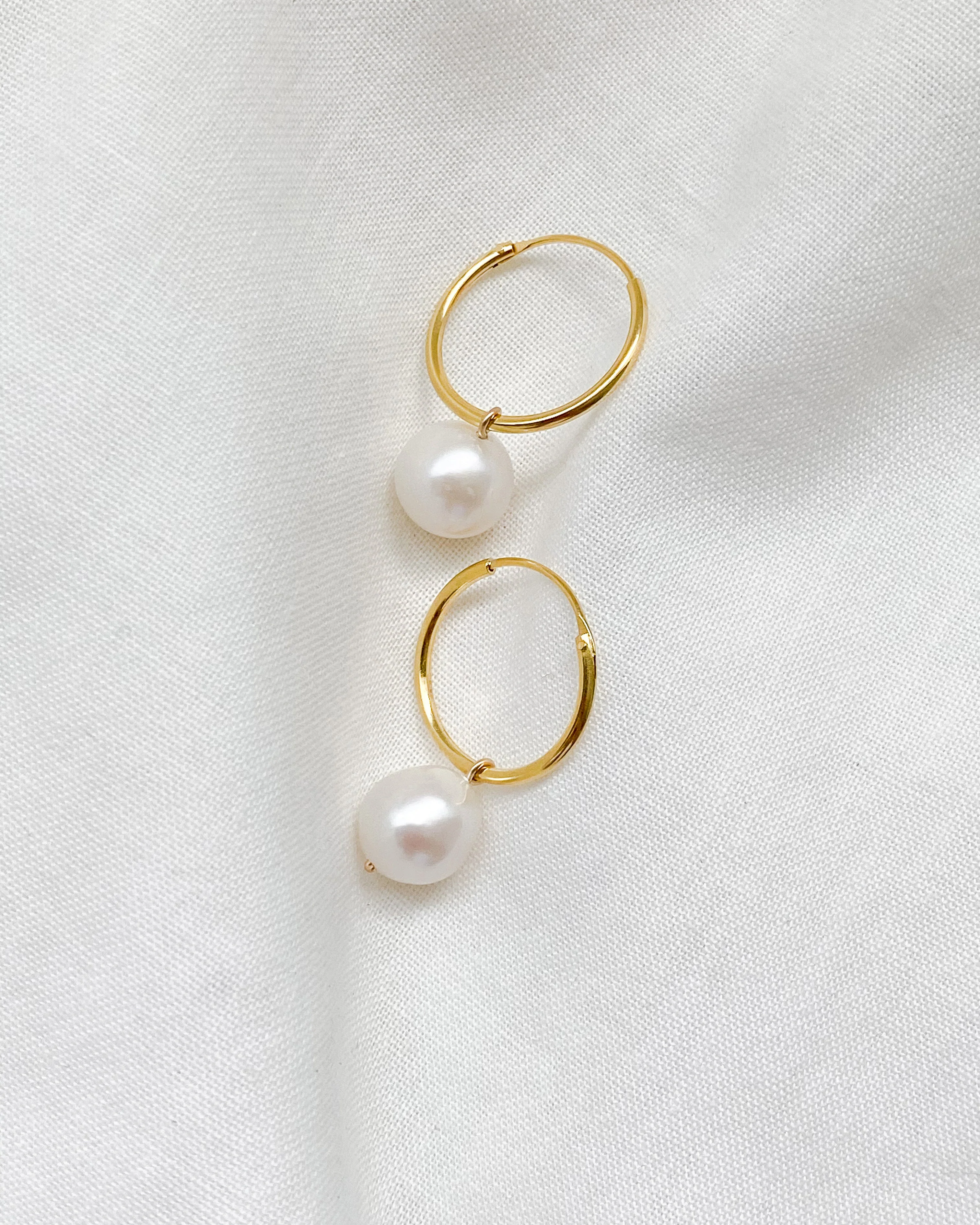 Rei Pearl Hoops - Image 8