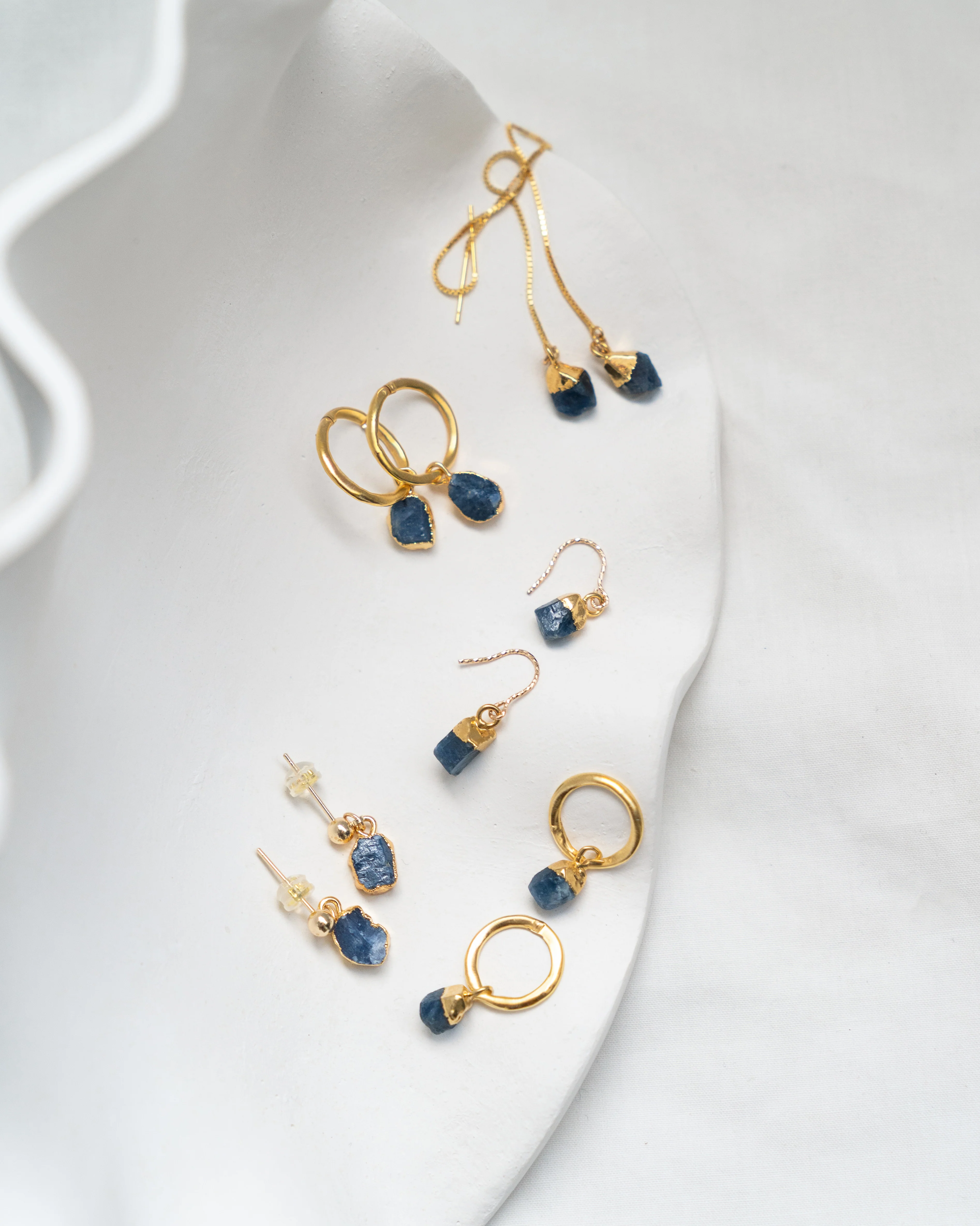 September Birthstone | Sapphire Earrings - Image 2