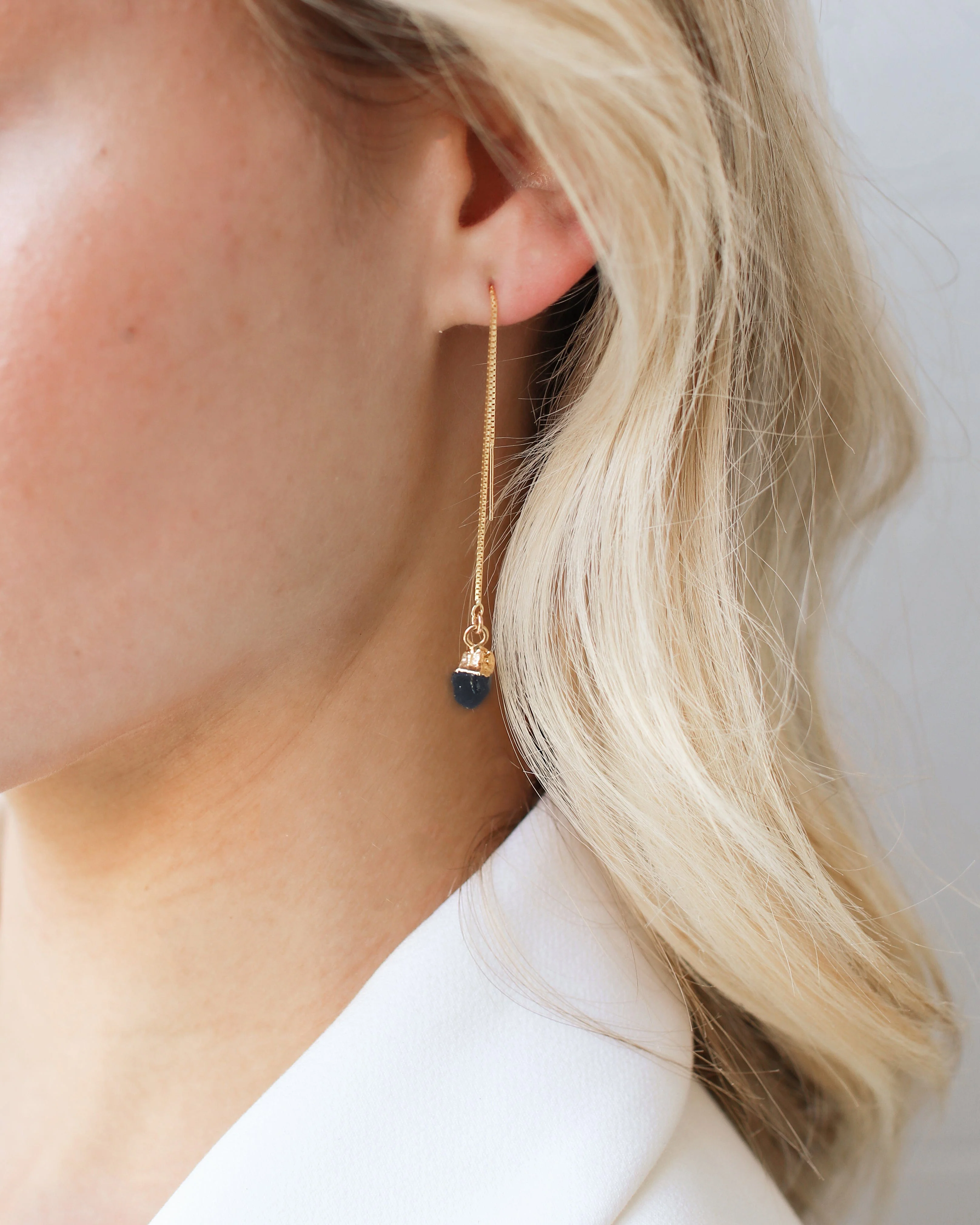 September Birthstone | Sapphire Earrings - Image 5