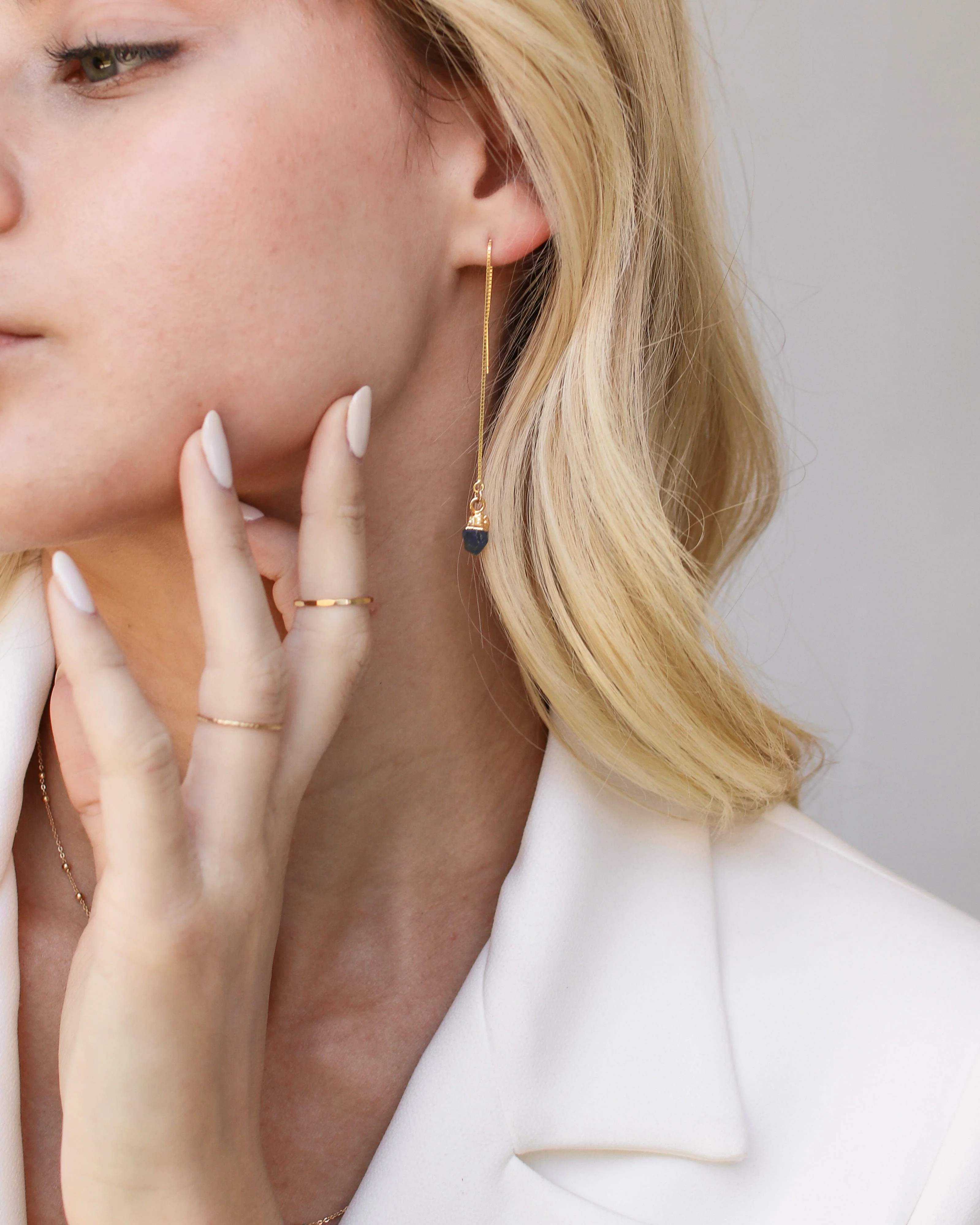September Birthstone | Sapphire Earrings - Image 7