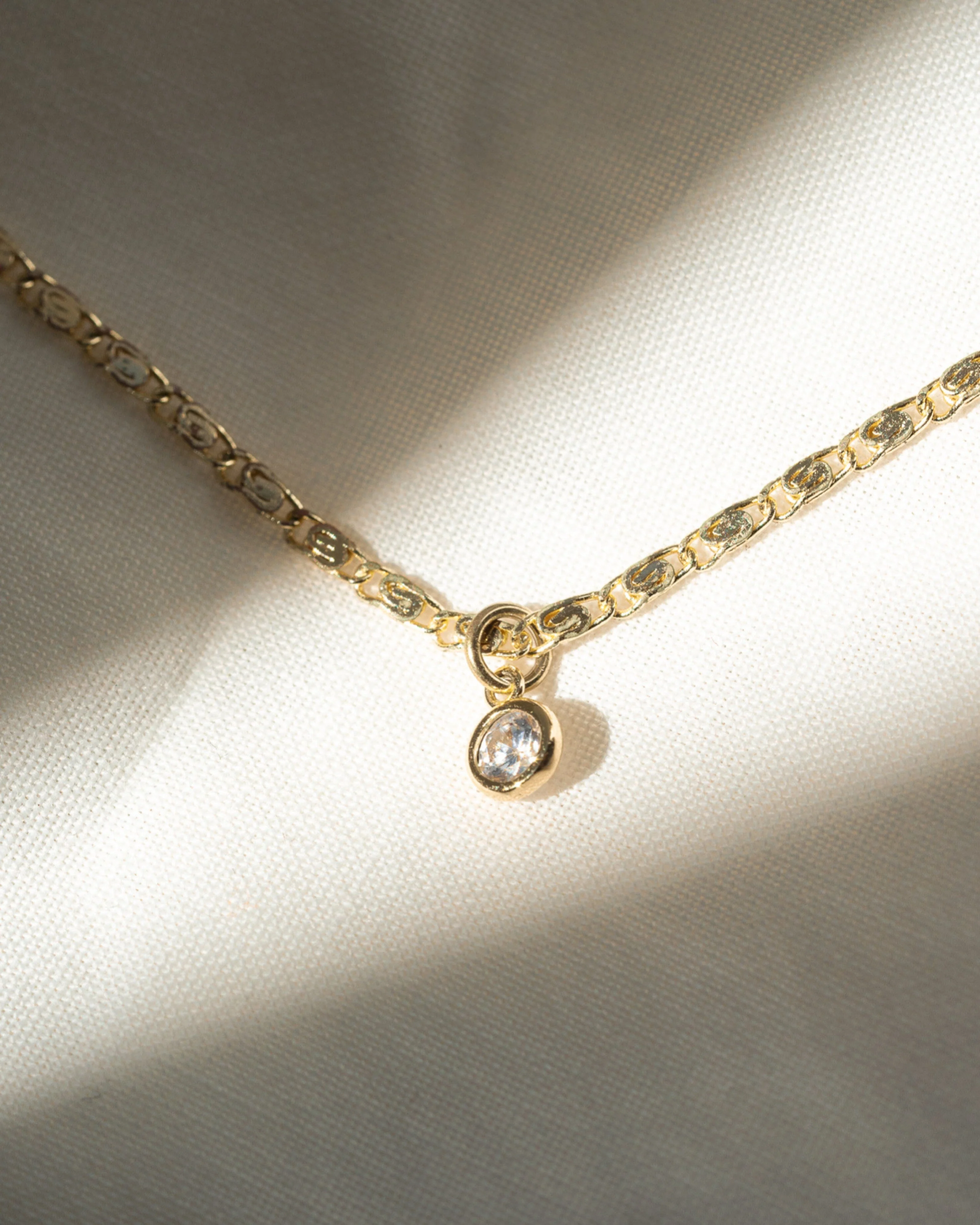 Solitaire CZ Necklace - Image 5
