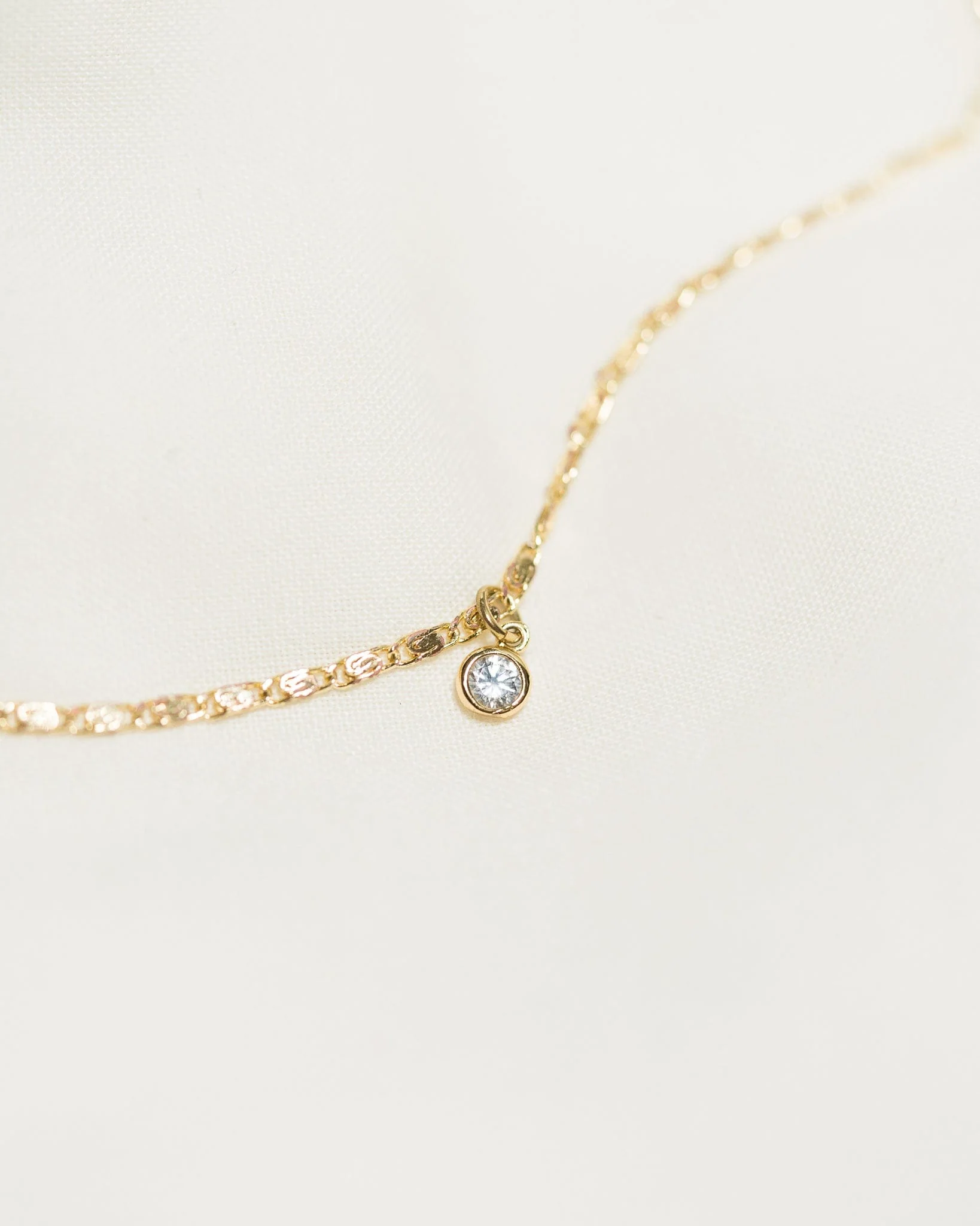 Solitaire CZ Necklace - Image 7