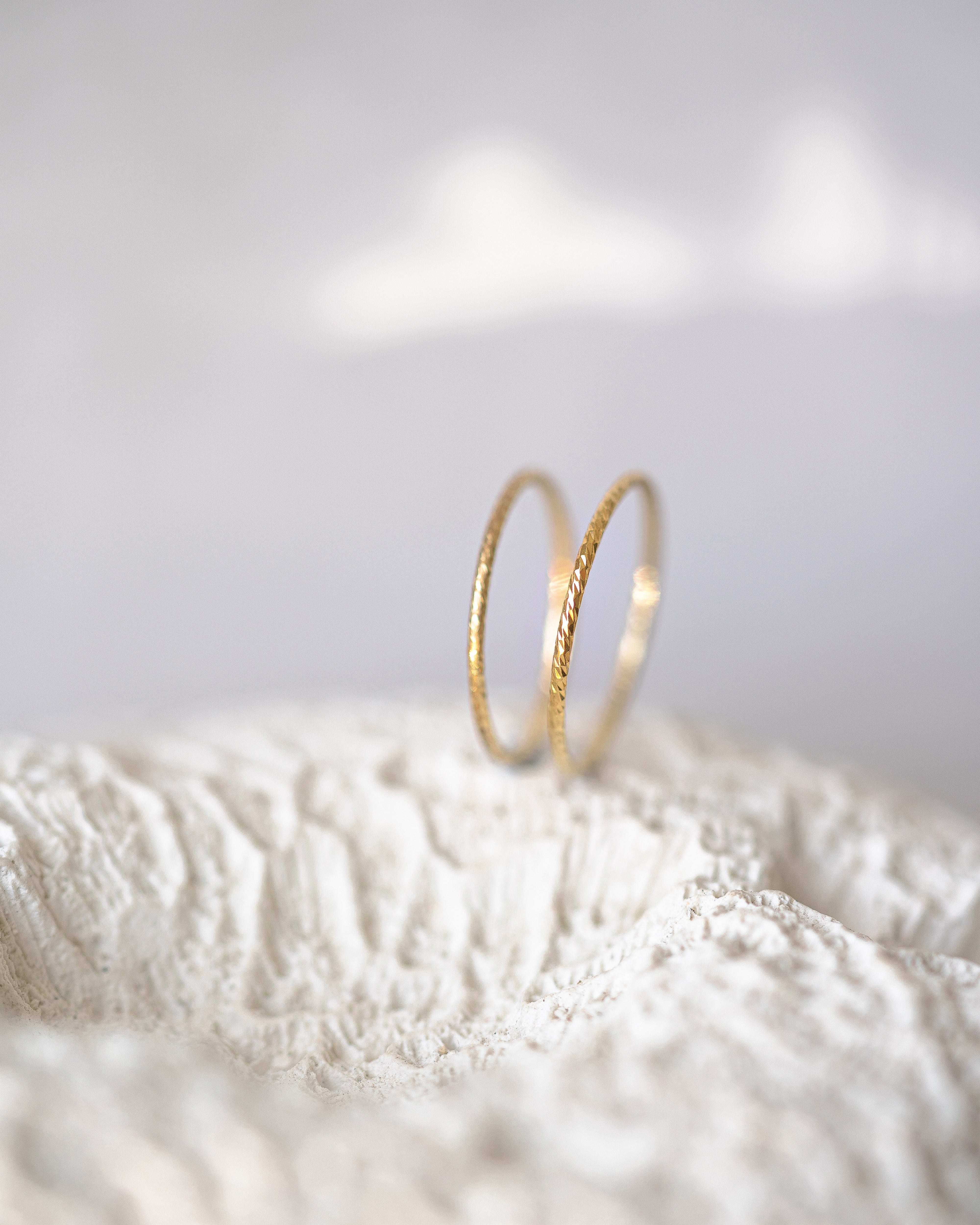 Sparkle Minimal Stacking Ring - Image 3