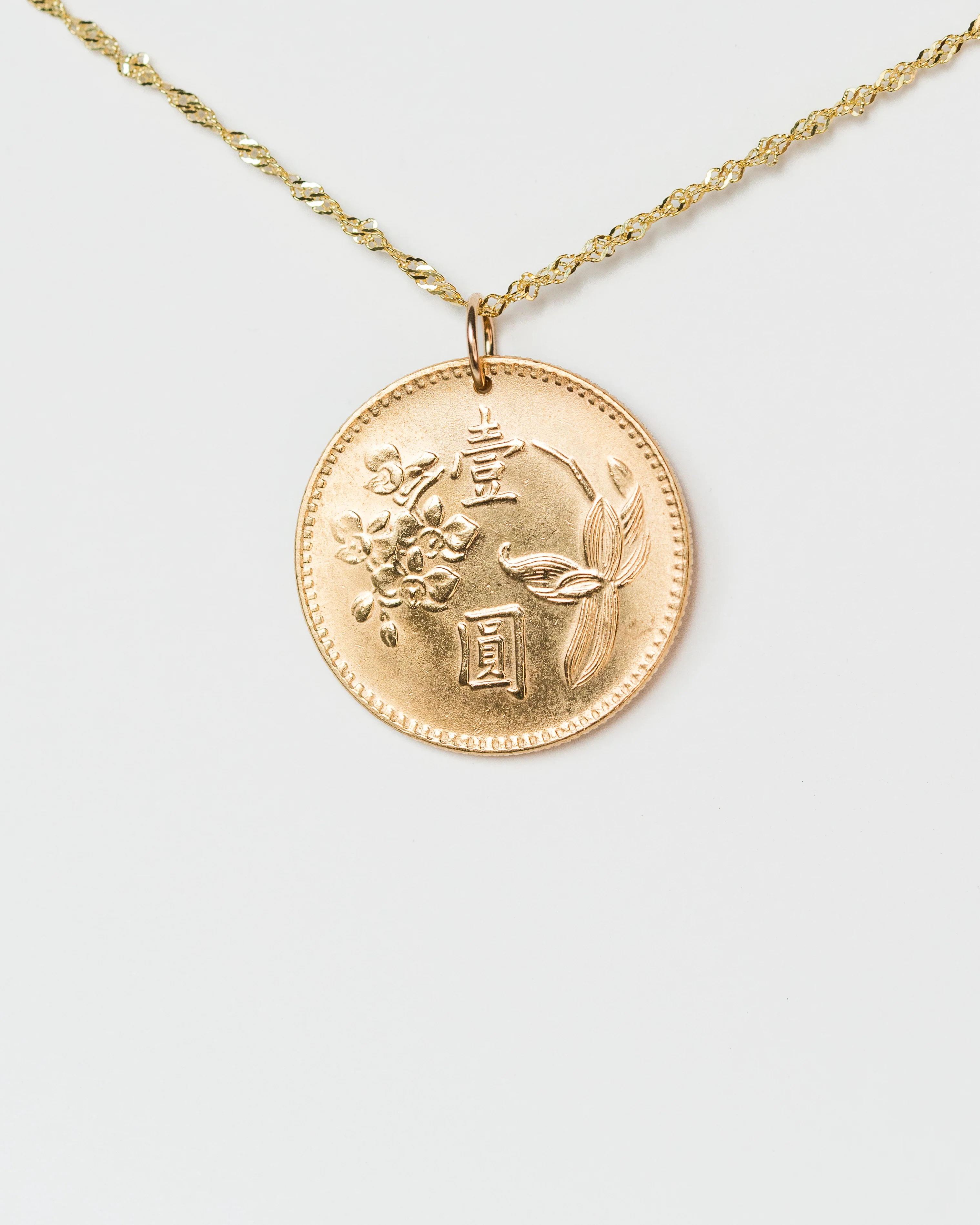 Taiwan | Florals Coin Necklace - Image 3