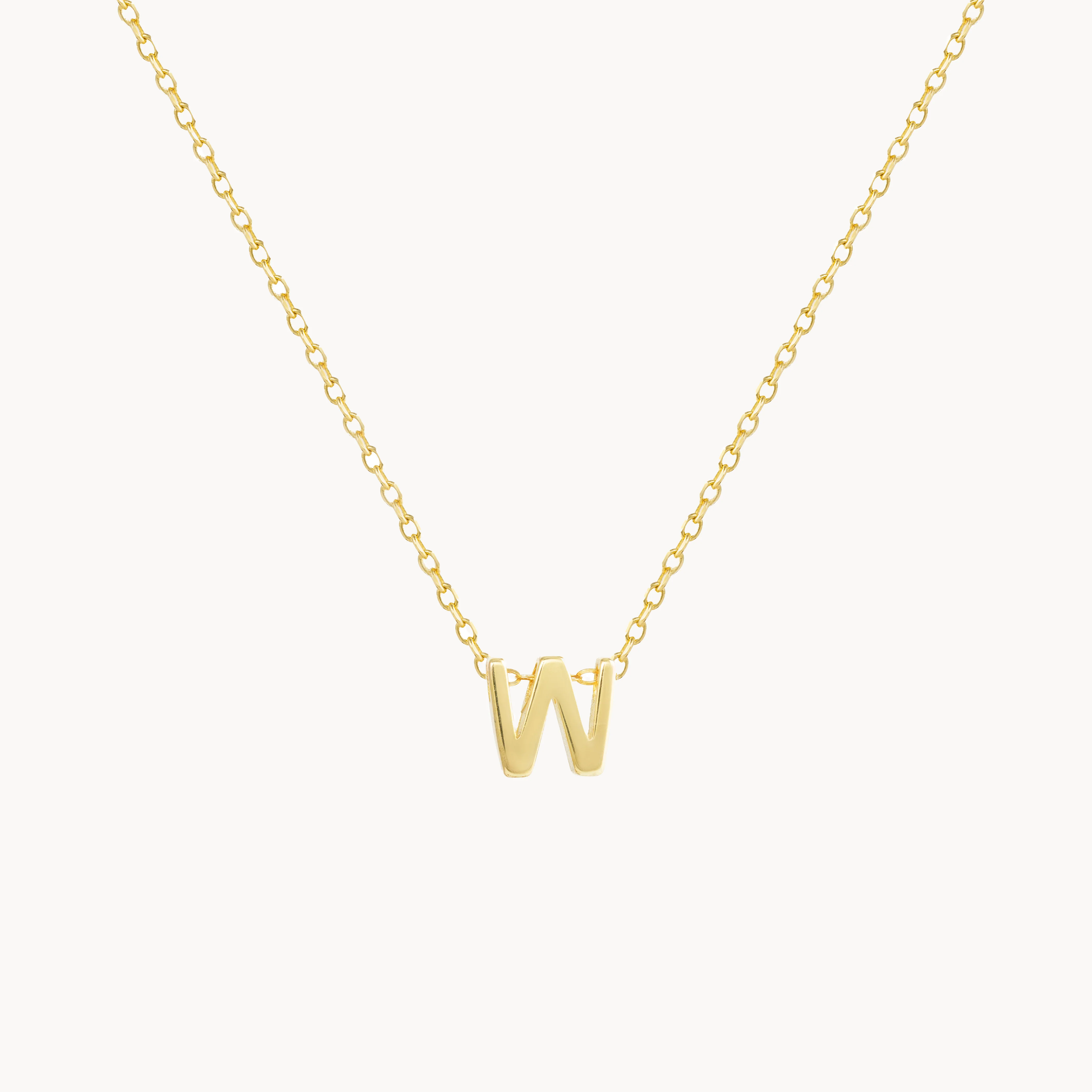 W - Alphabet Necklace